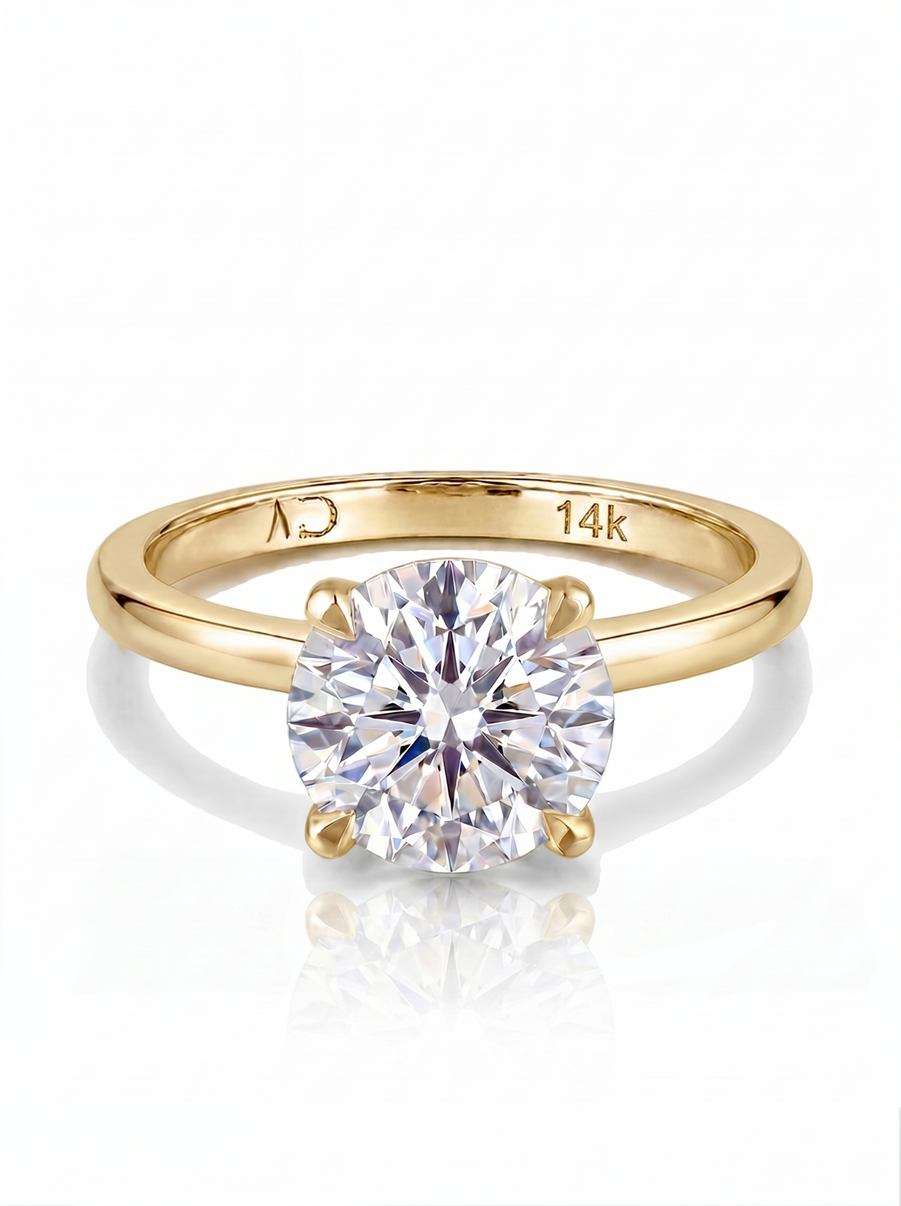 4.0CT | 4 Prong Solitaire Ring