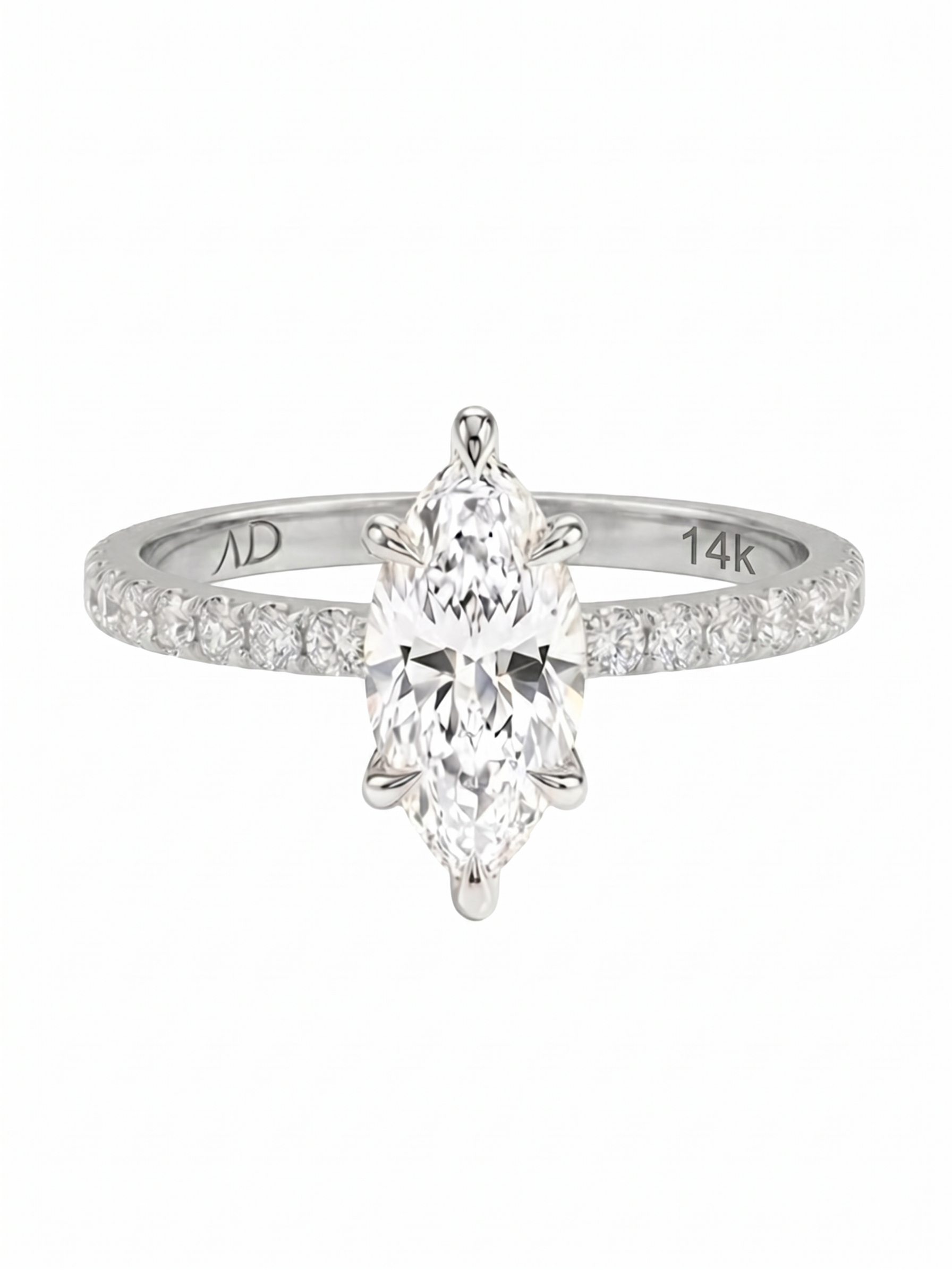 1.4CT | Marquise Cut Style Stone-Set Ring