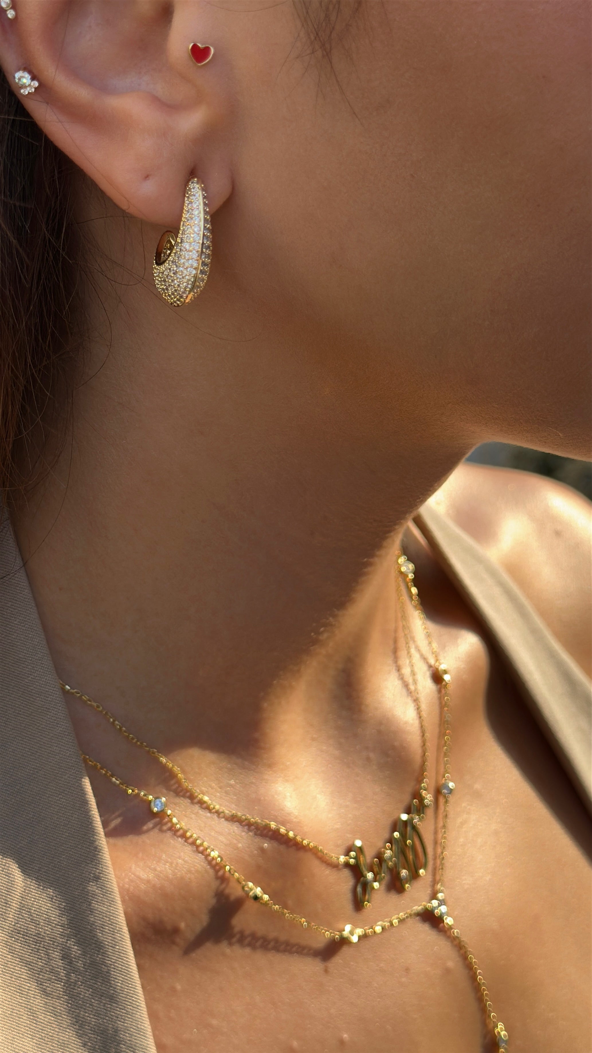 Stone Letter Necklace