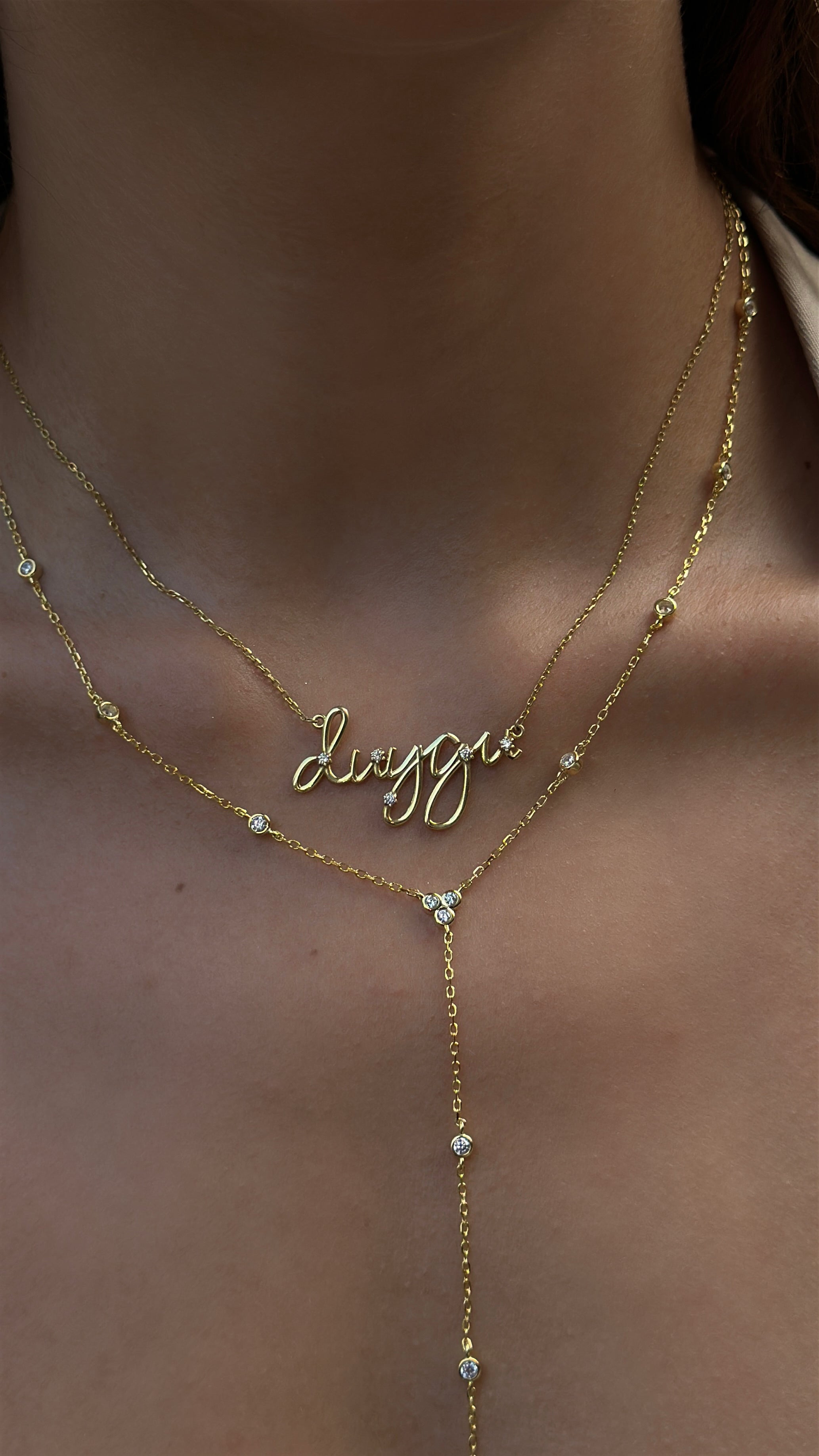 Stone Letter Necklace