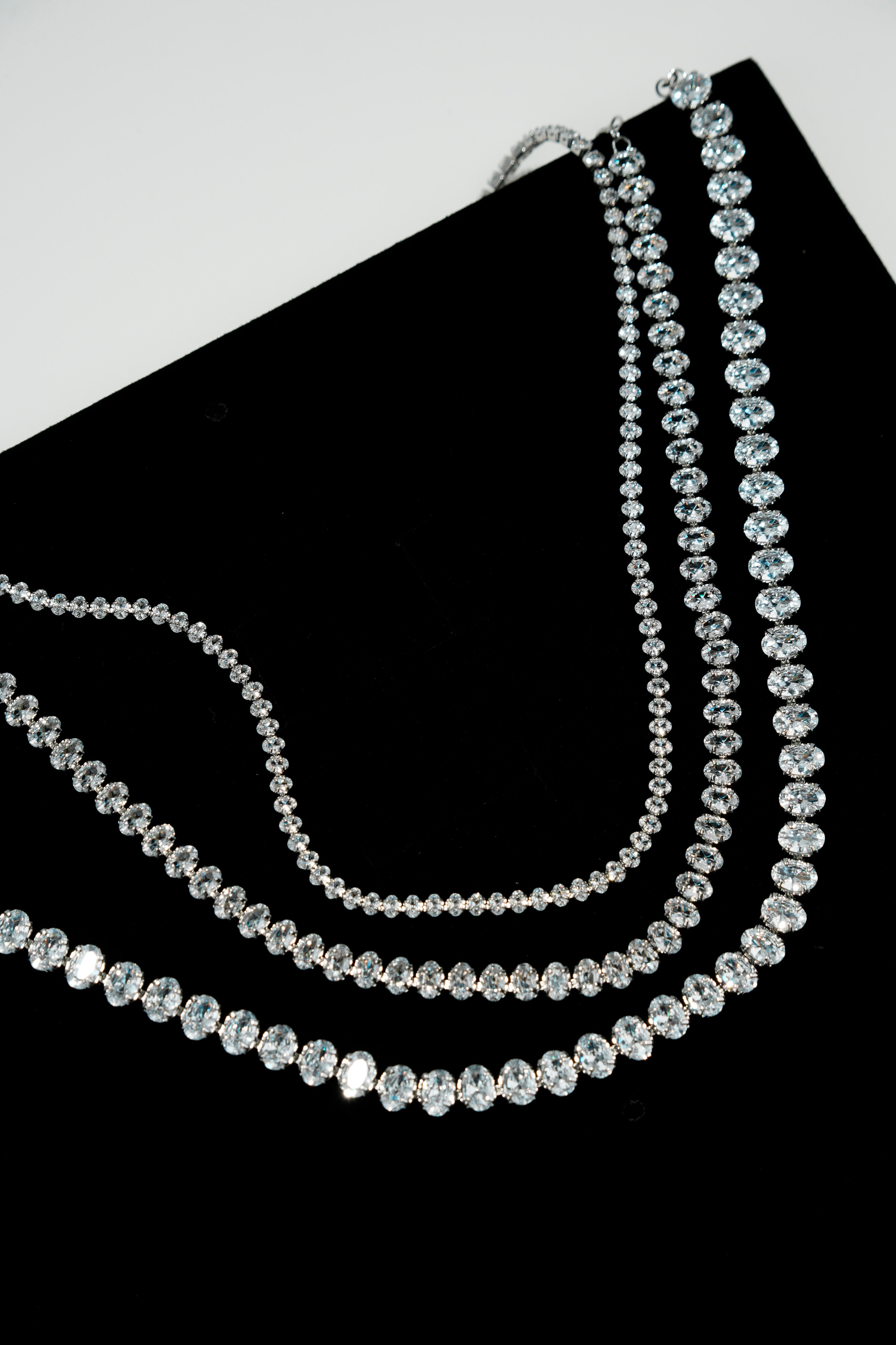 3MM | Choker Oval Cut Tennis Necklace