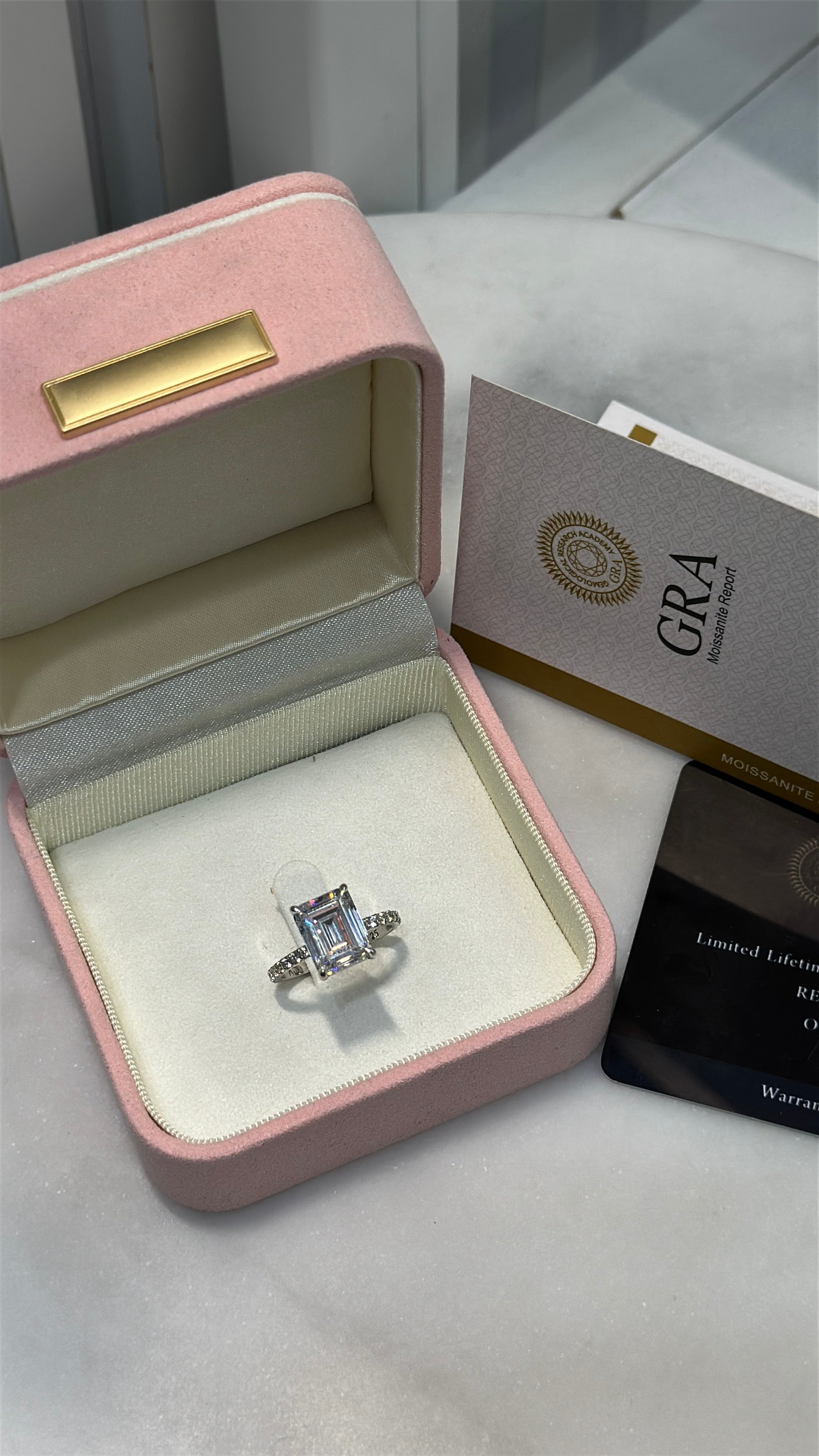 3.7CT | Emerald Cut Eternity Ring