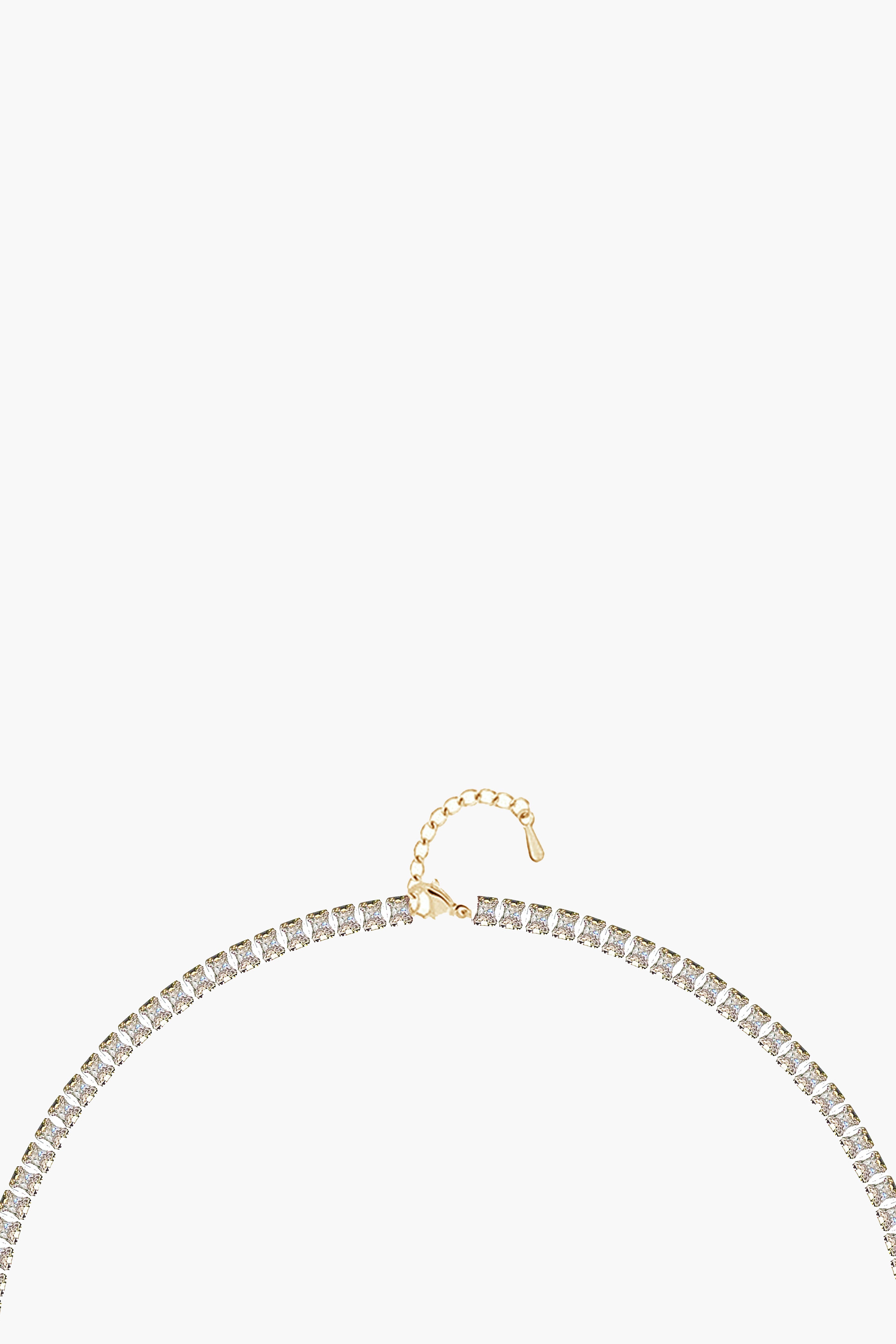 3MM | Choker Princess Cut Su Yolu Kolye Atelier Duygu.