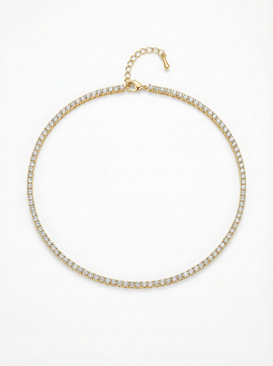 2MM | Choker Tennis Necklace