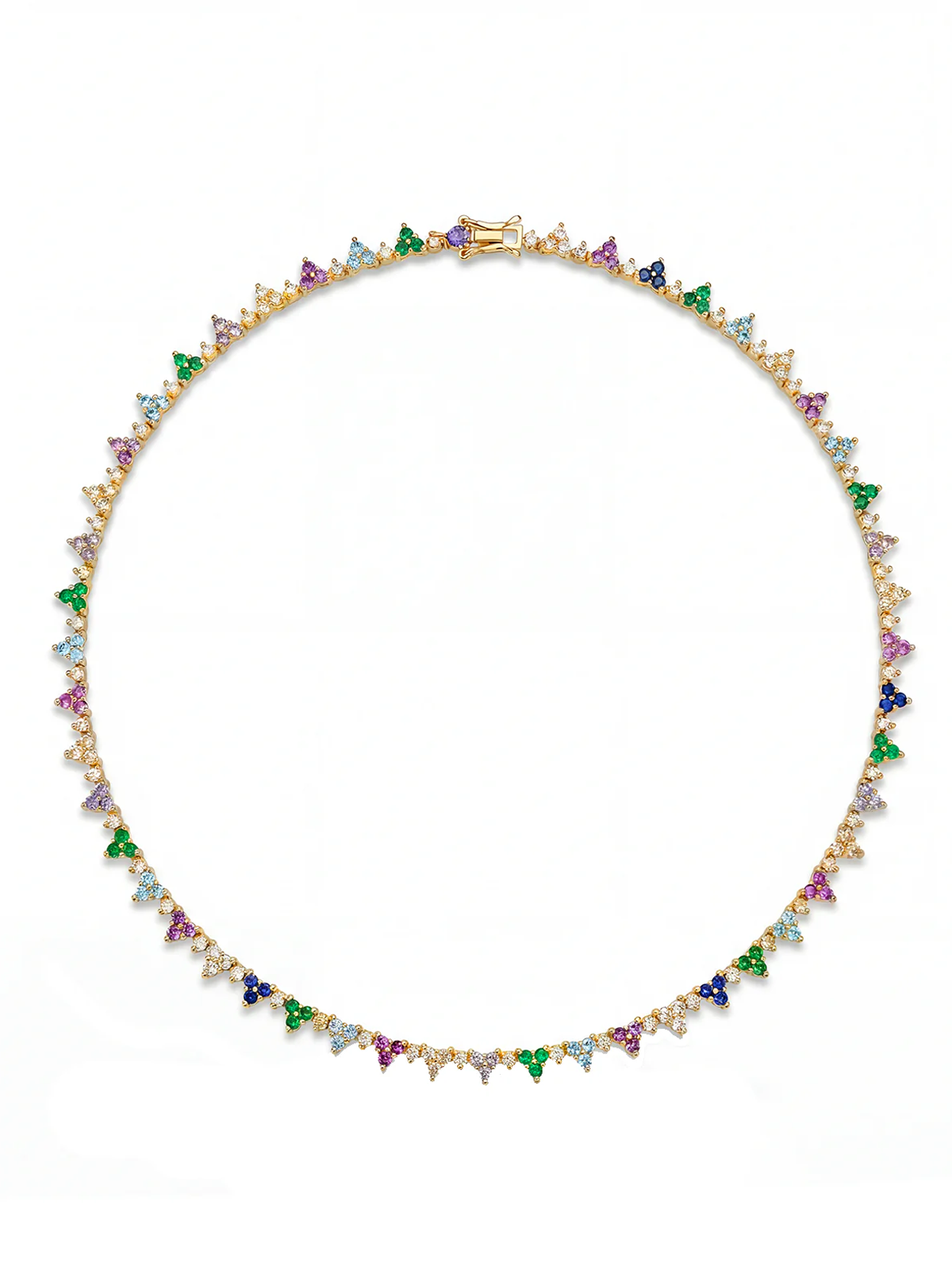 Aeon Rainbow Tennis Necklace