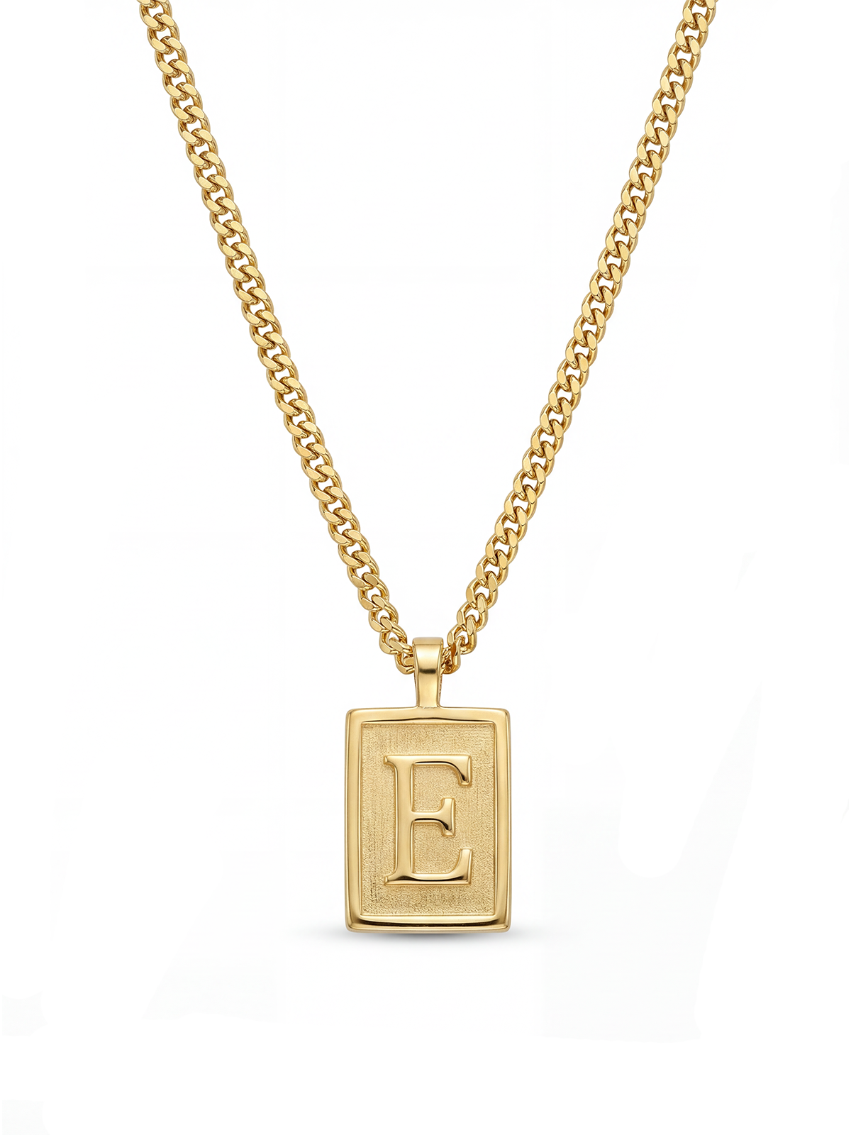 Plate Letter Necklace
