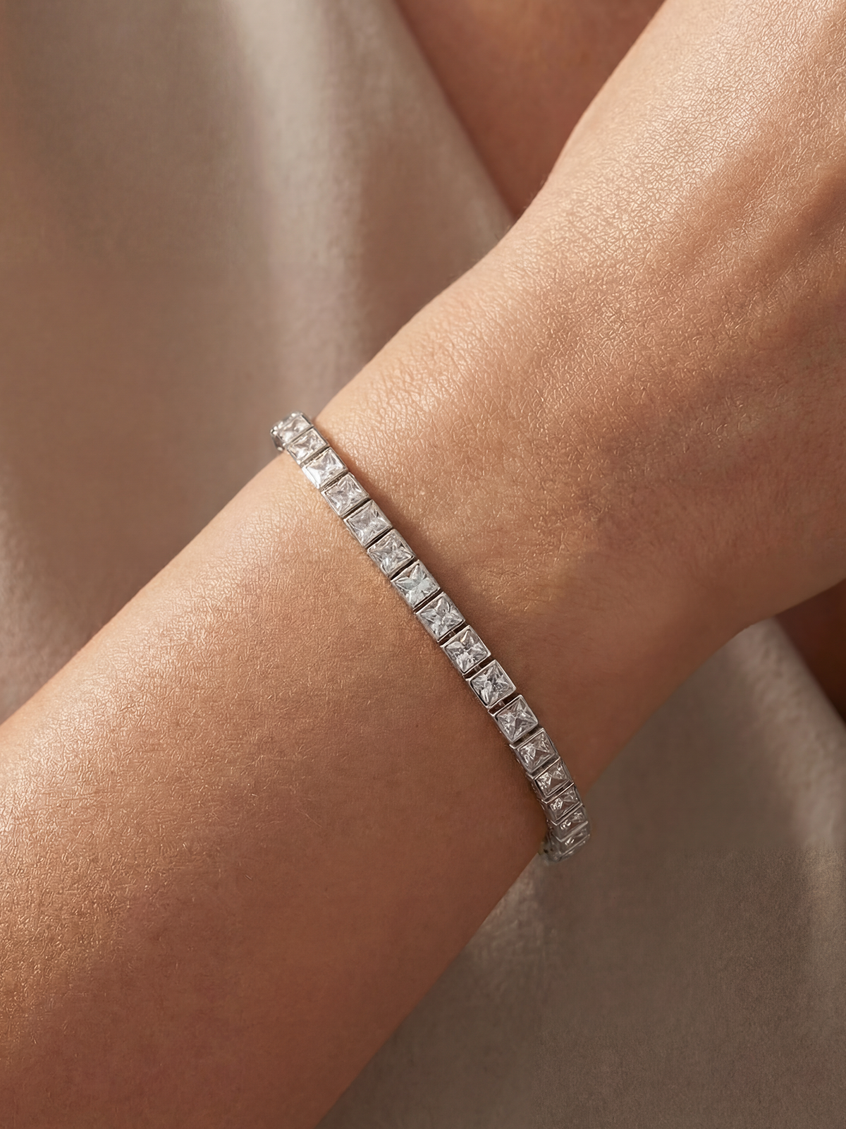 Nyla Pear Tennis Bracelet