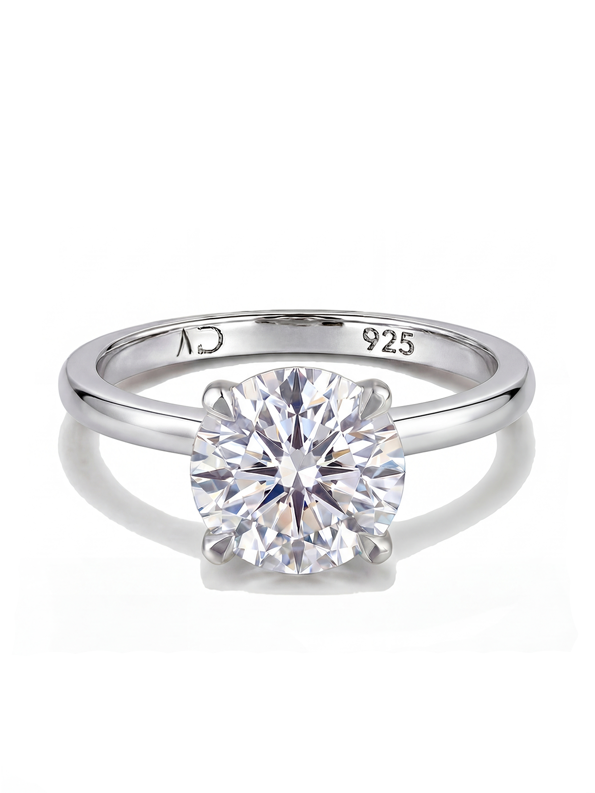 4.0CT | 4 Prong Solitaire Ring