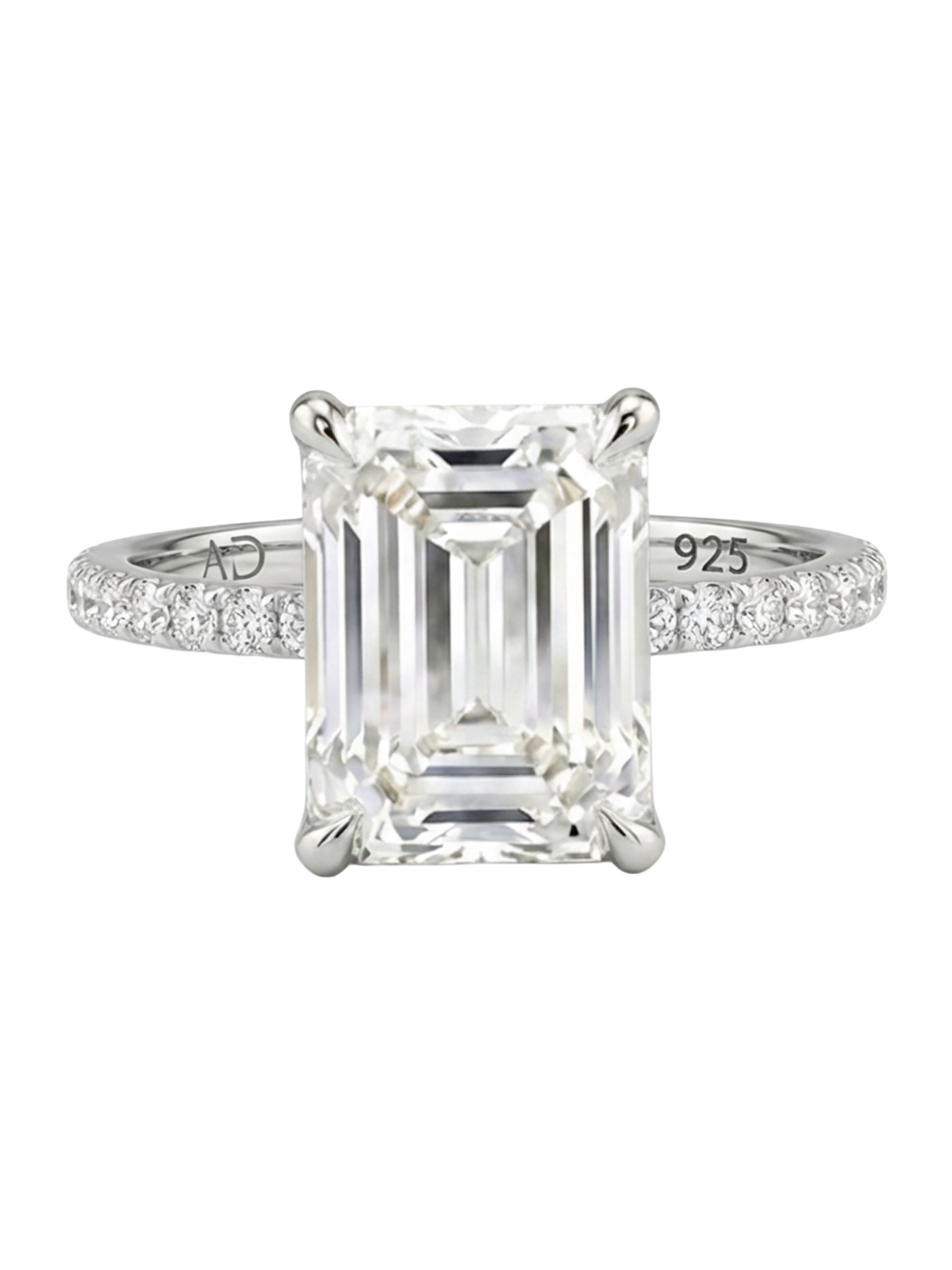 3.7CT | Emerald Cut Eternity Ring