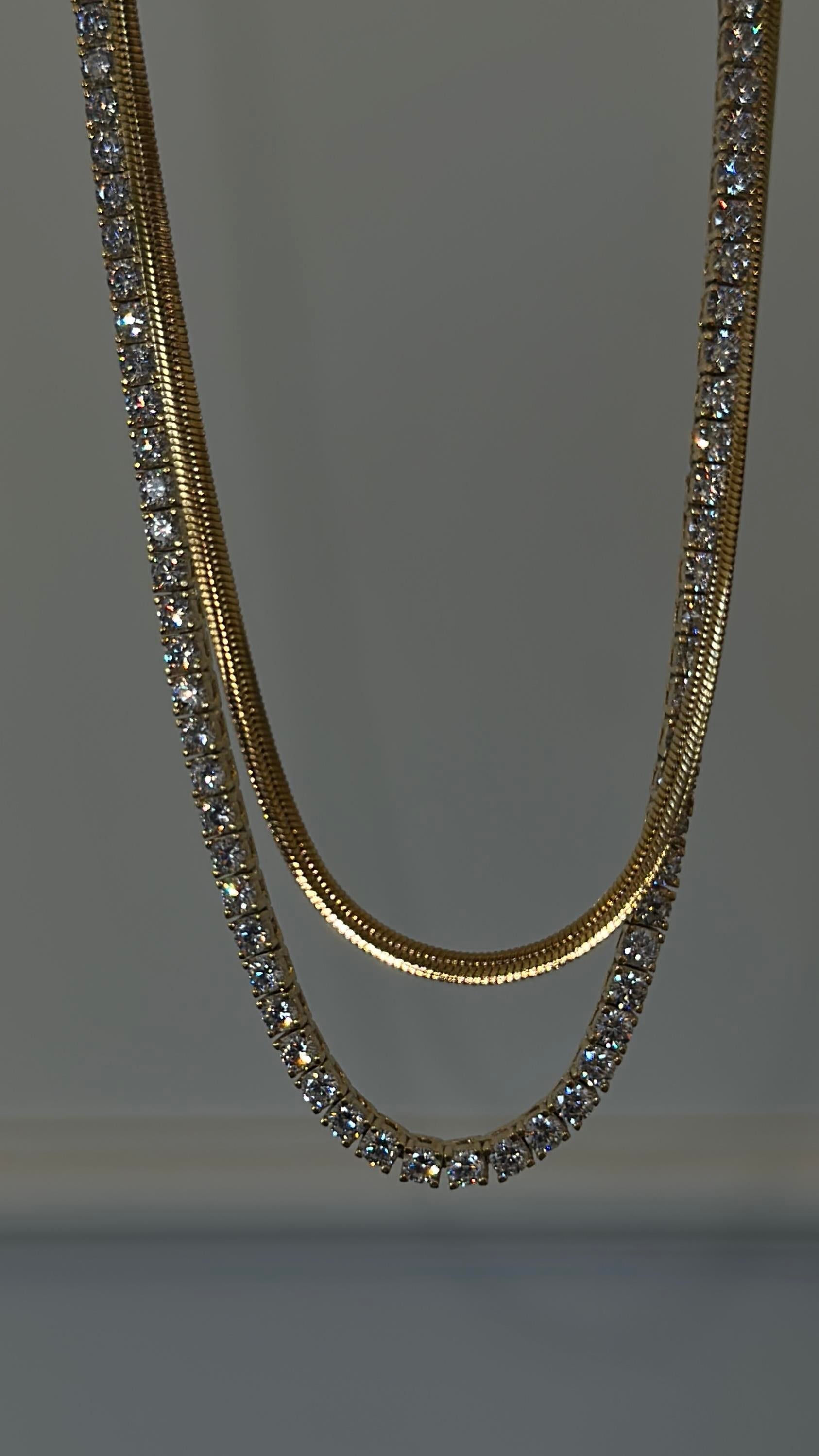 3MM | Cast Tennis Necklace