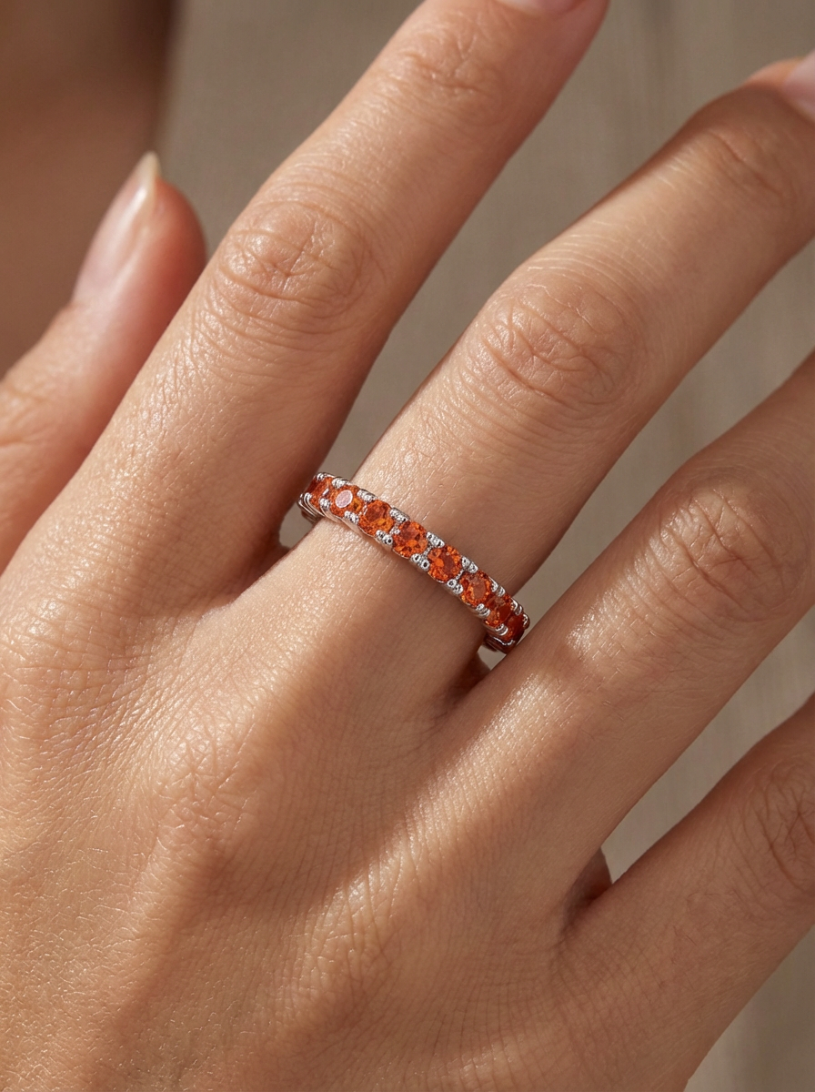 2MM | Orange Full Eternity Ring