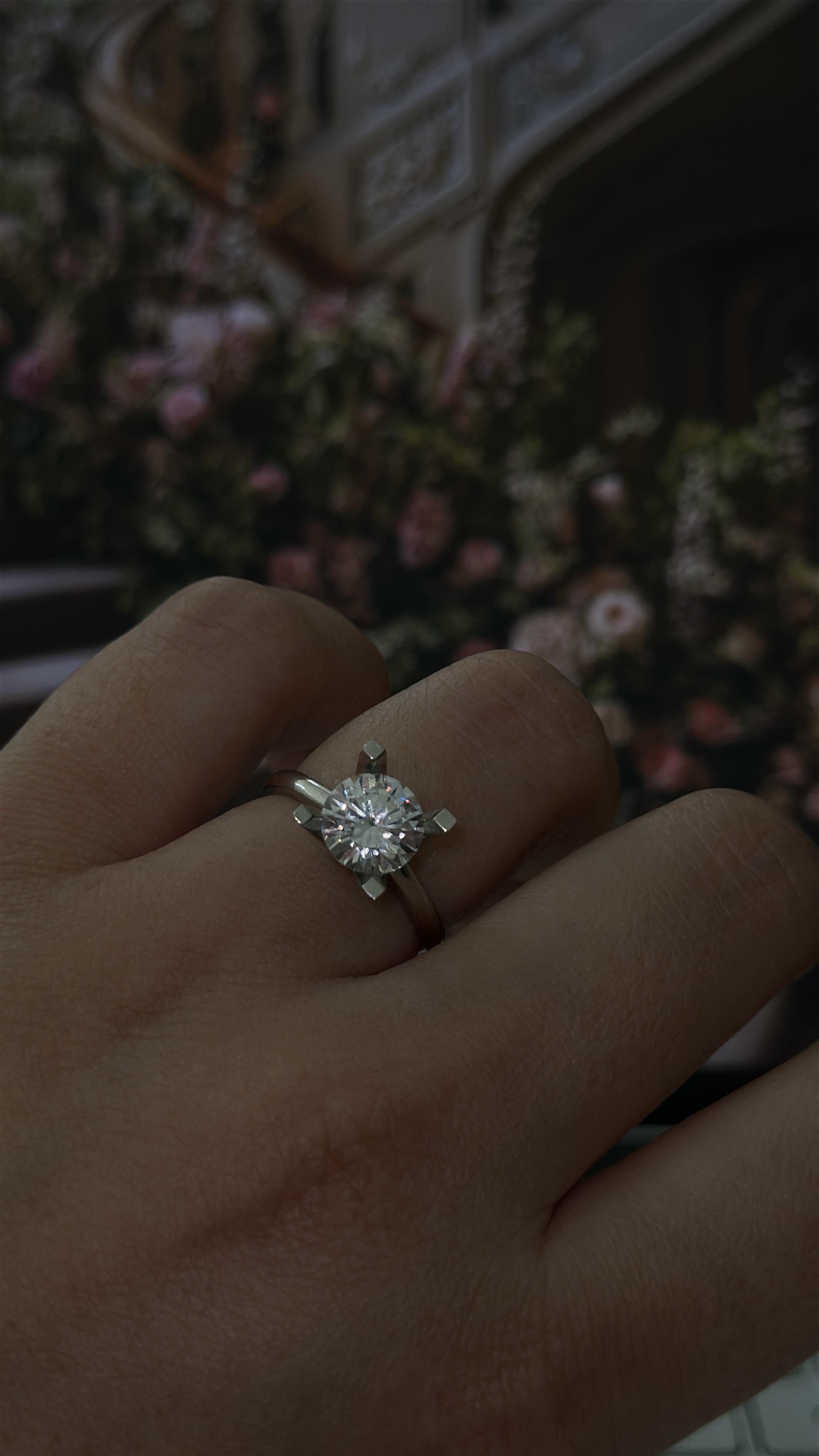 8MM 2.00CT Solitaire Ring