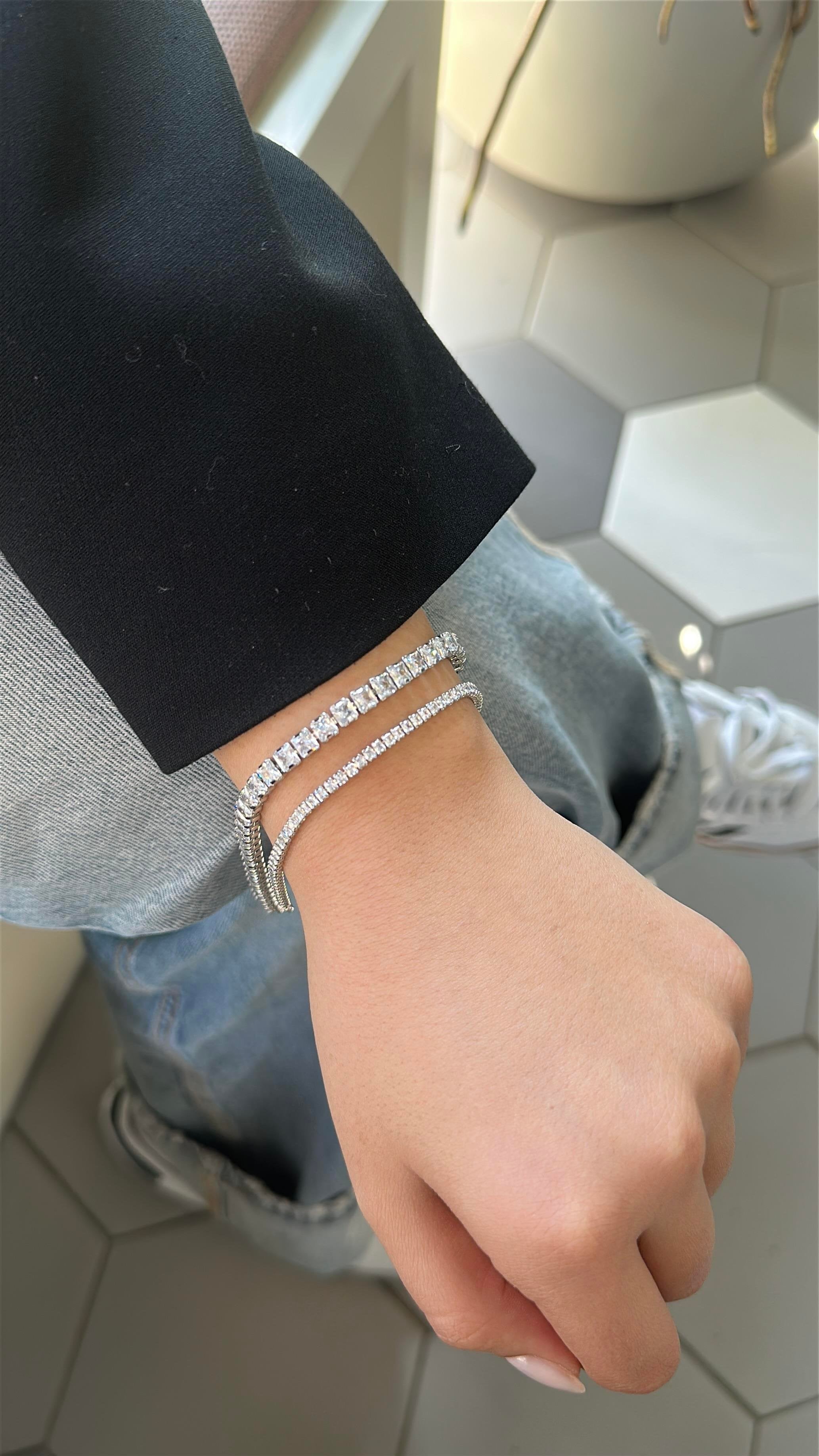 4MM | Princess Cut Tennis Bracelet