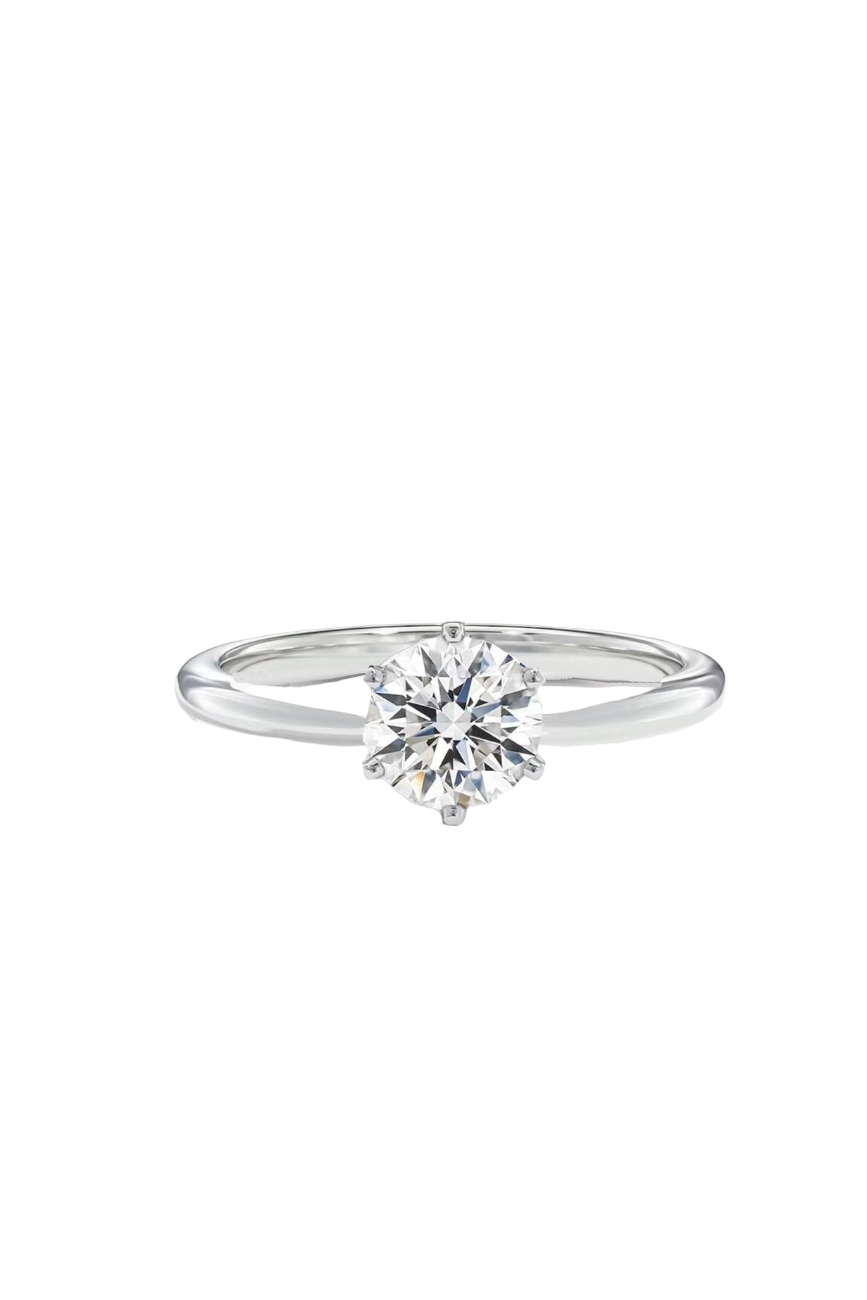 8MM 2.00CT Hexagon Solitaire Ring