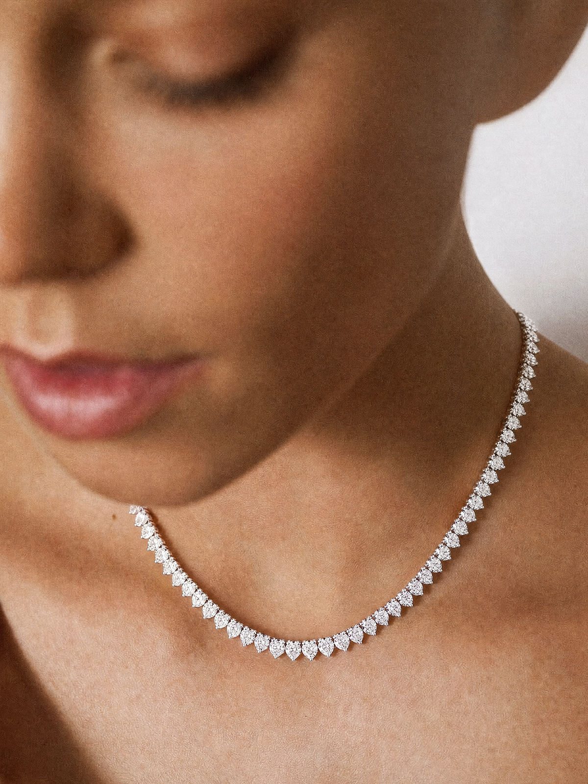 4MM | Cast 3-Prong Tennis Necklace