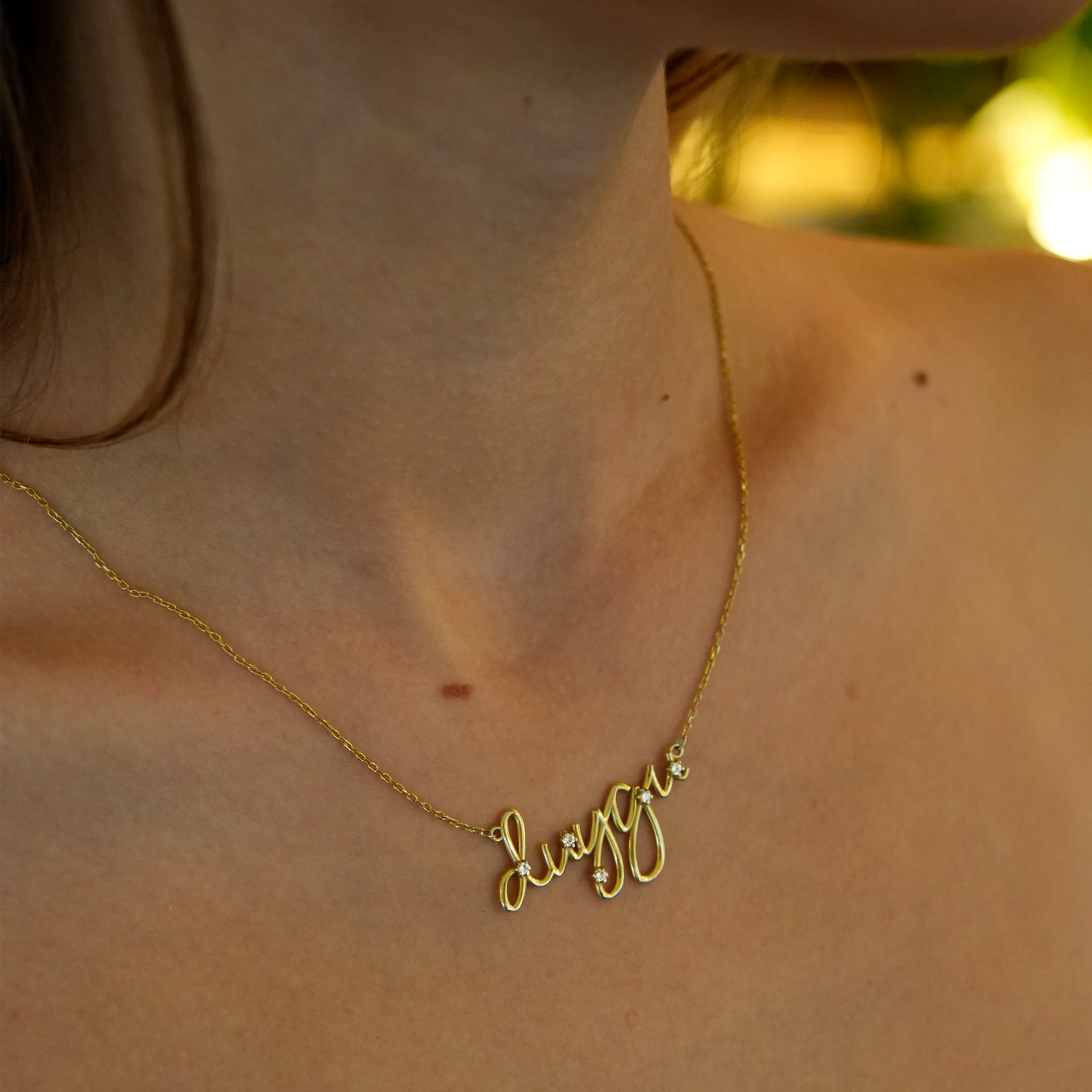 Stone Letter Necklace