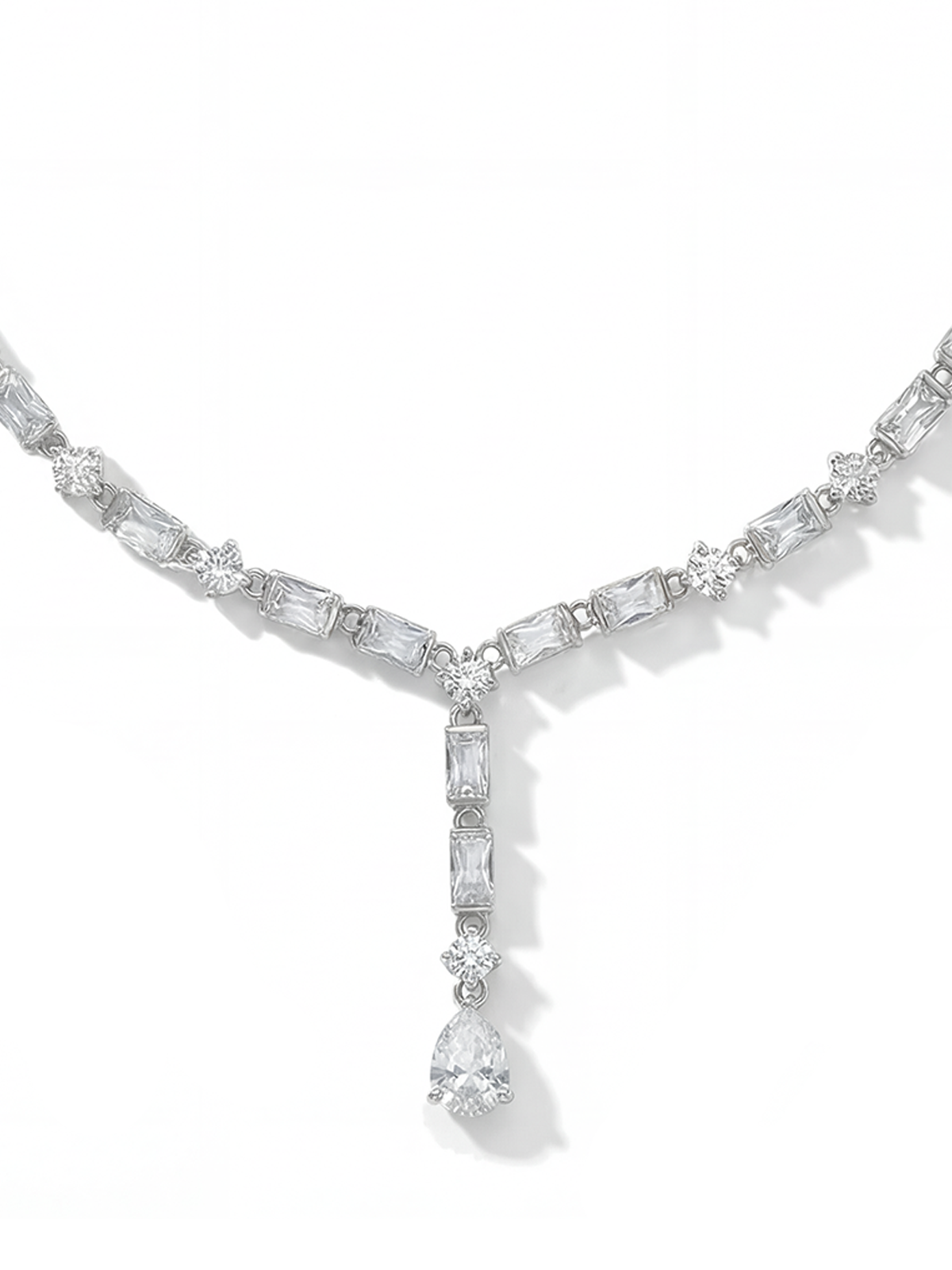 Eva Baguette Tennis Necklace