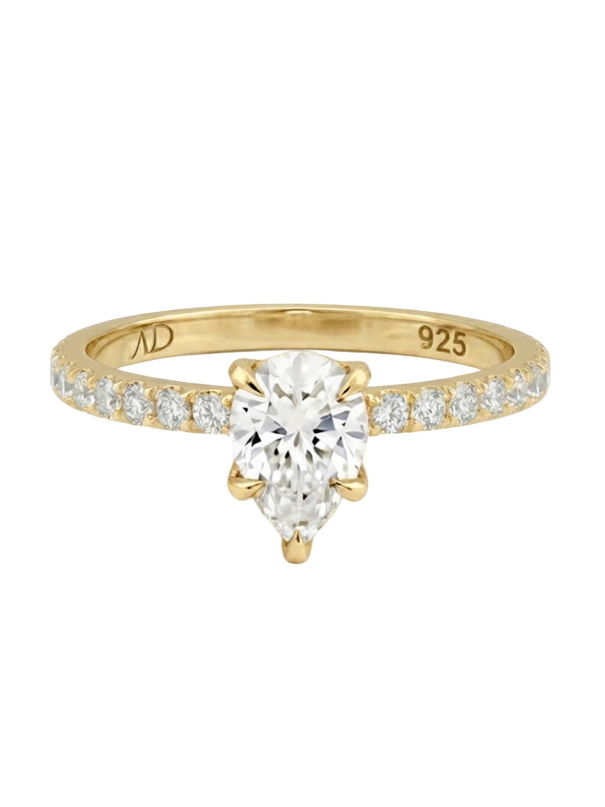 1.0CT | Pear Cut Style Stone-Set Ring
