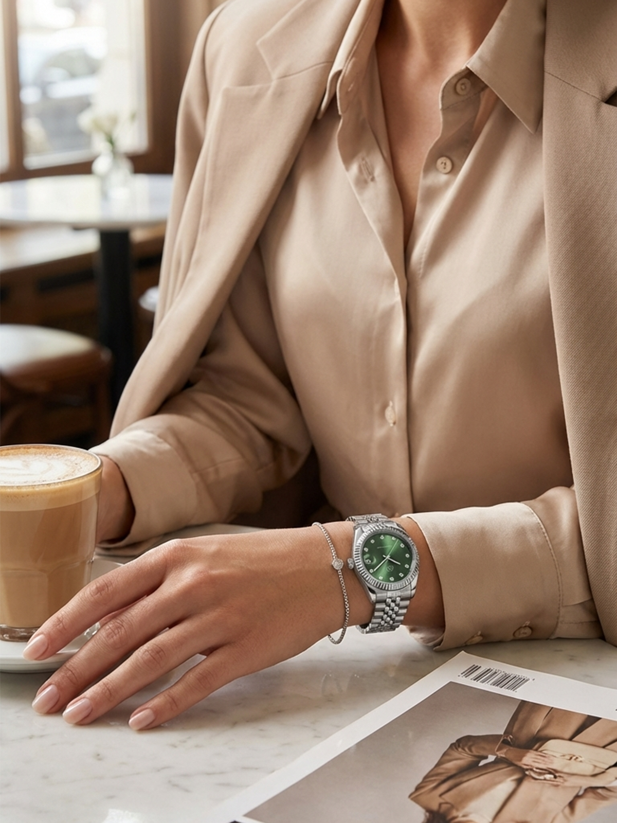 Green Stones Watch
