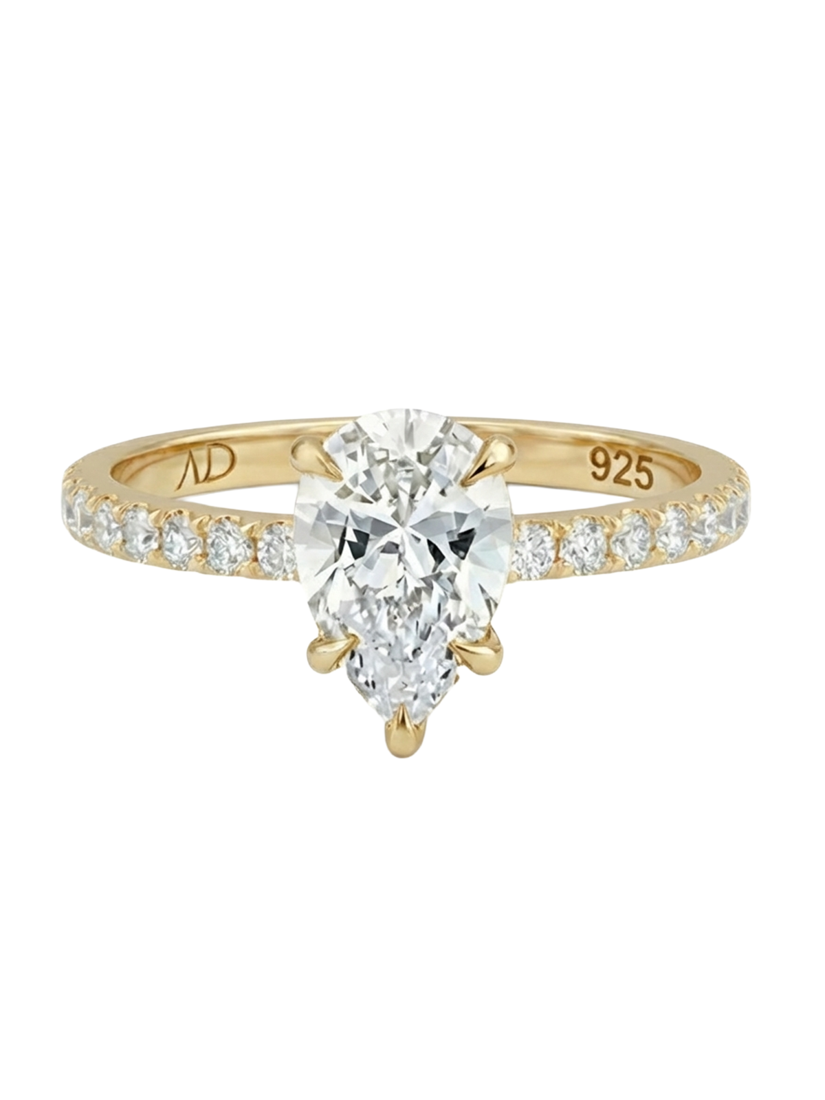 2.0CT | Pear Cut Style Stone-Set Ring