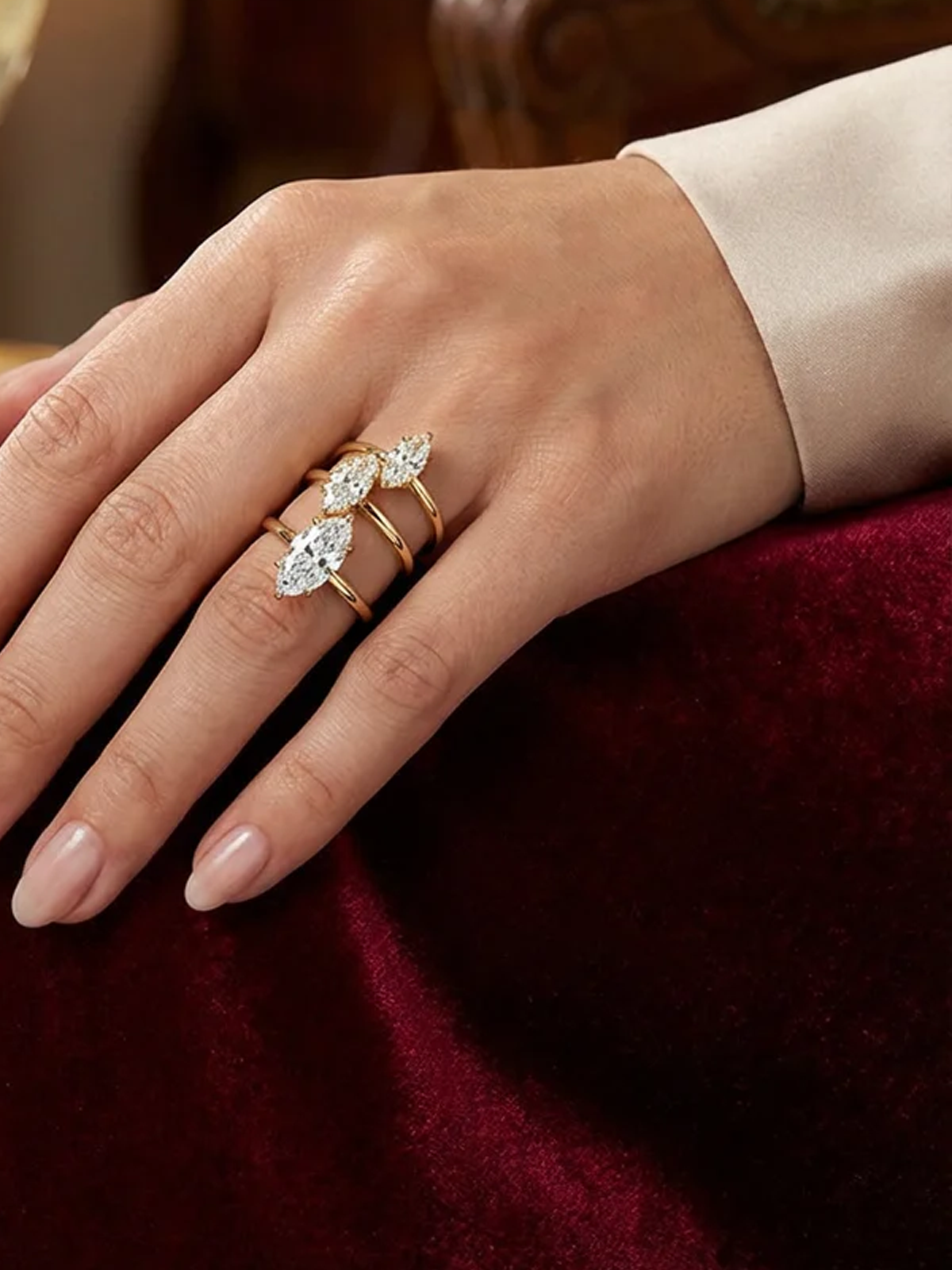 2.2CT | Markiz Kesim Yüzük