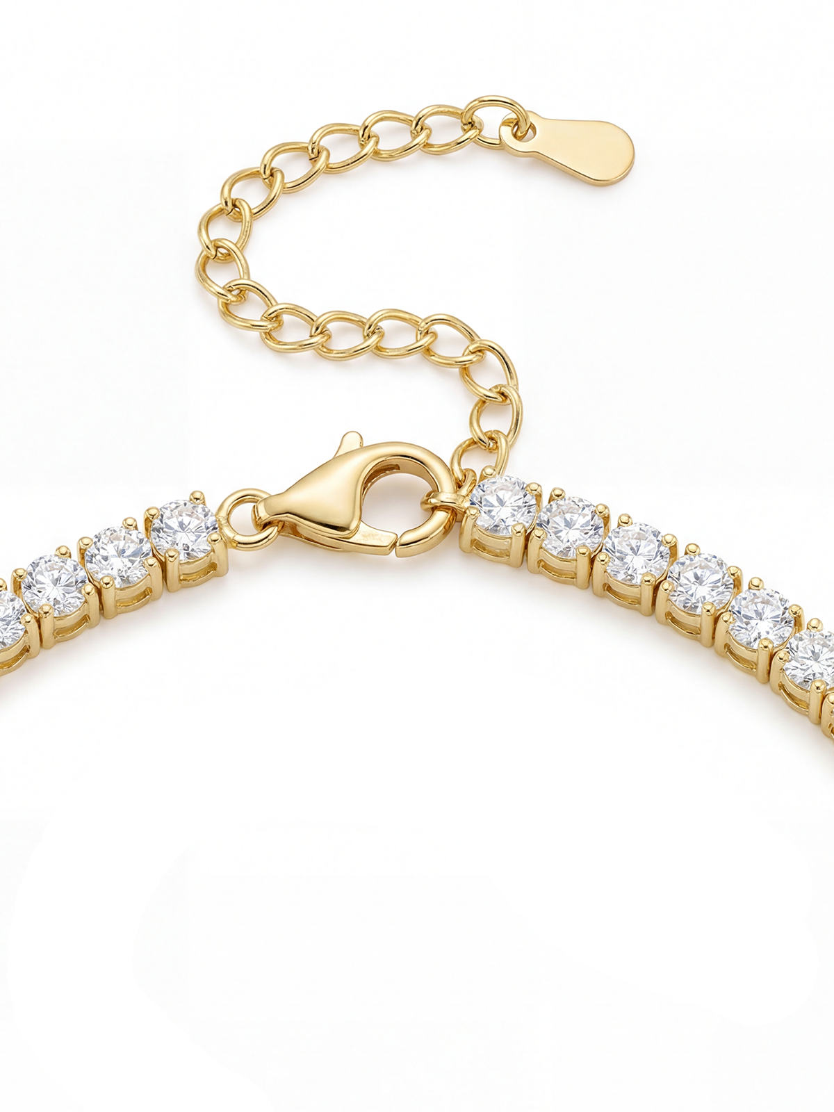 1MM | Choker Round Cut Tennis Necklace