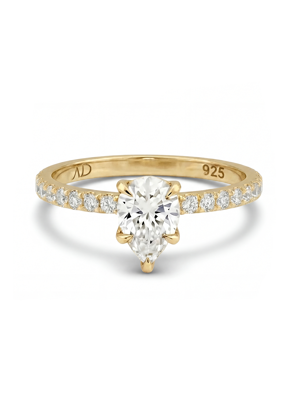 1.0CT | Pear Cut Eternity Ring