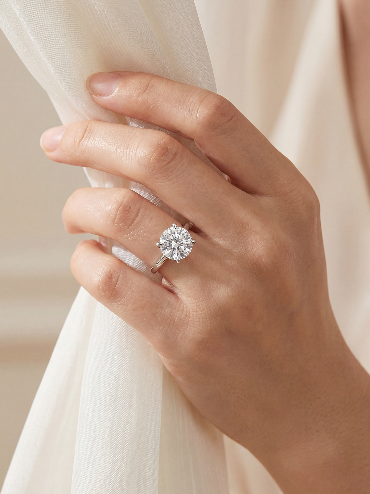 3.0CT | 4 Prong Solitaire Ring