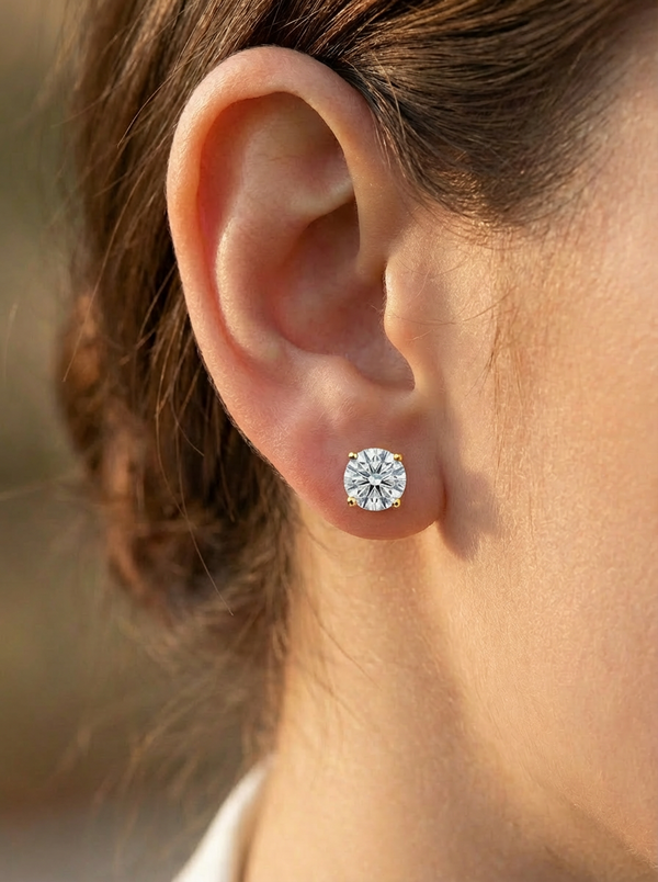 7MM | Solitaire Earring