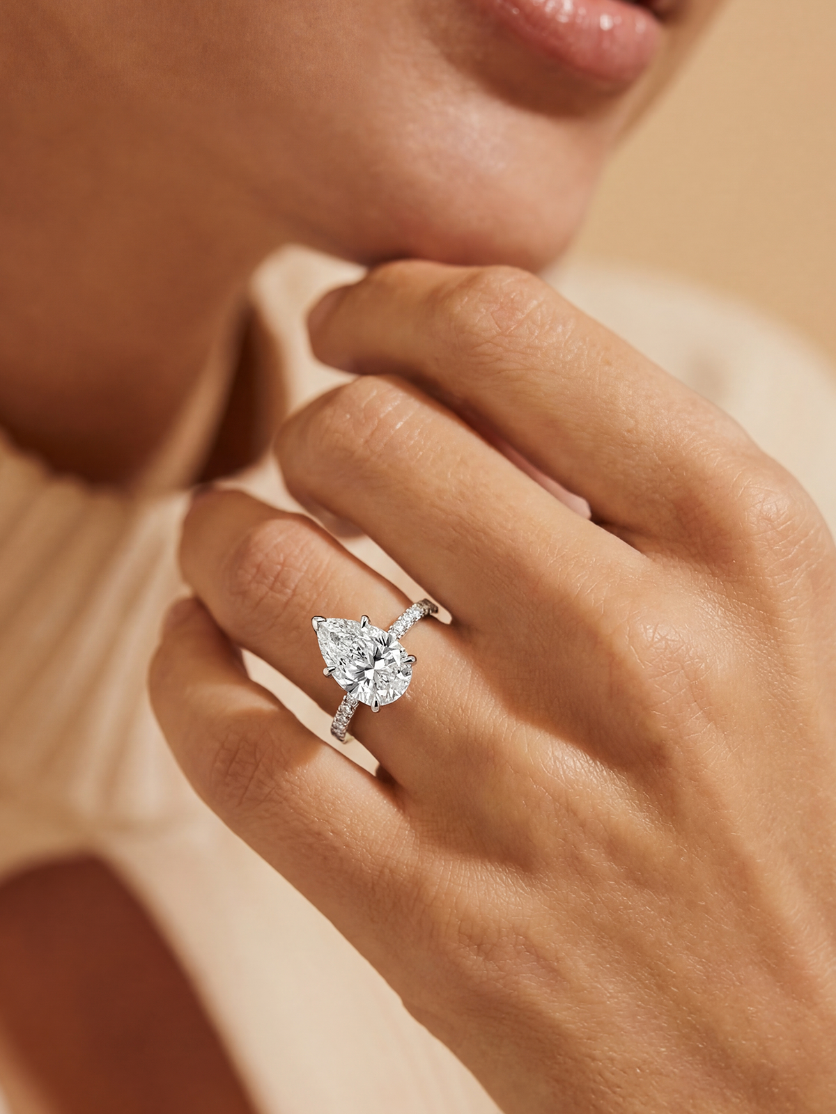 3.0CT | Pear Cut Ring