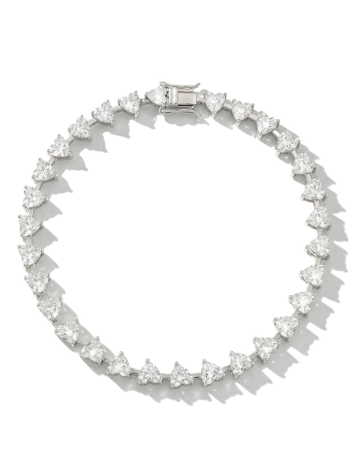 Heart Cut Tennis Bracelet