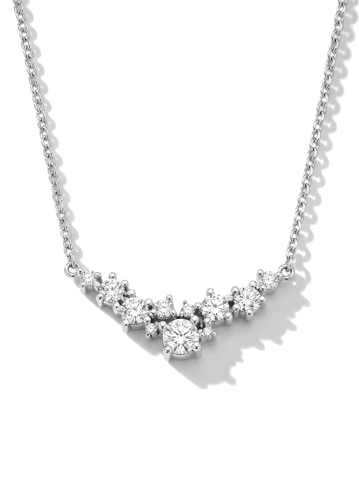 0.60 CT Cluster Necklace
