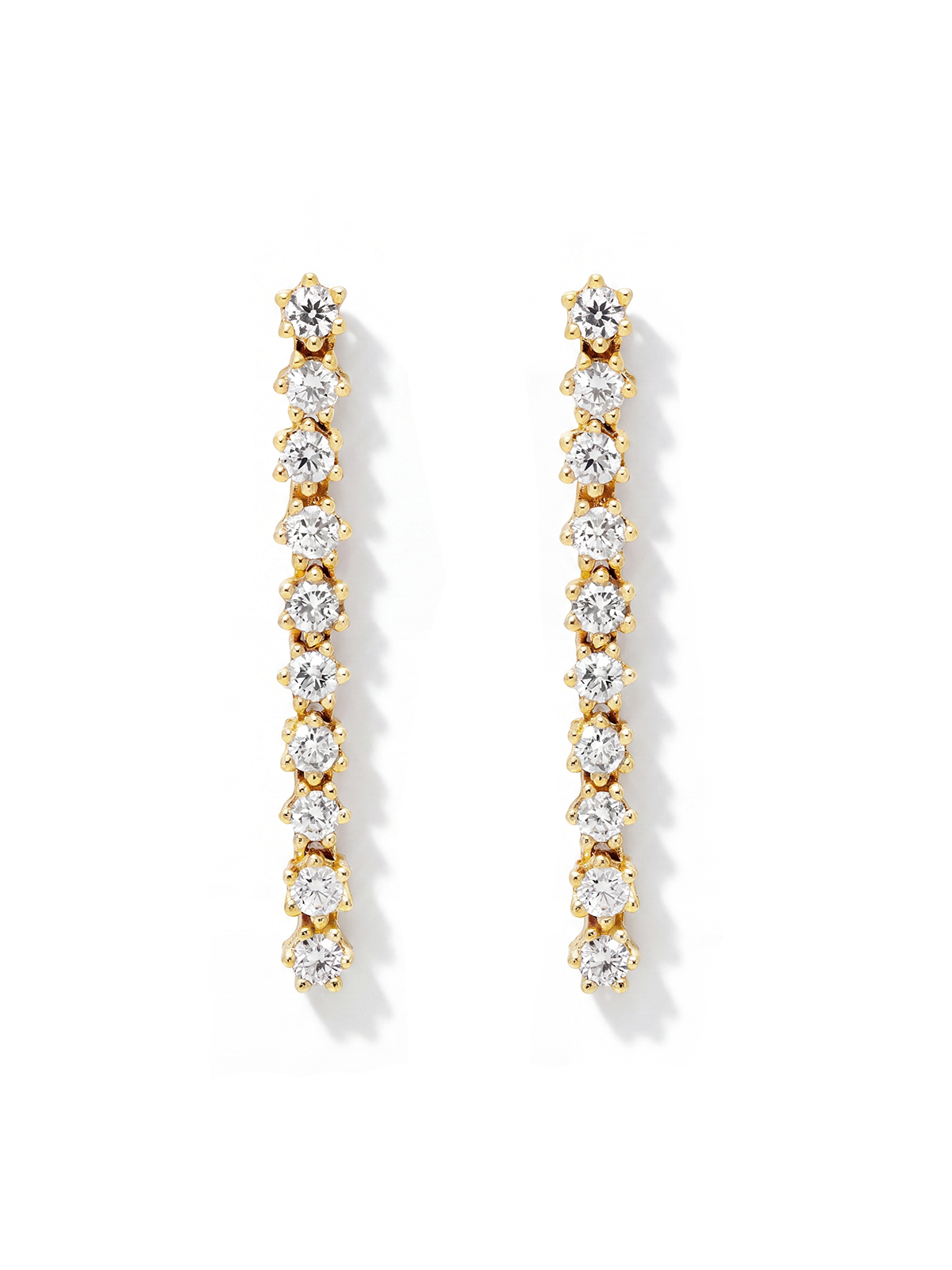 6 Prong Tennis Earrings