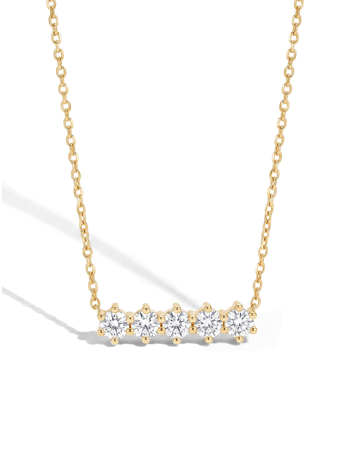 0.50CT Five Stone Necklace