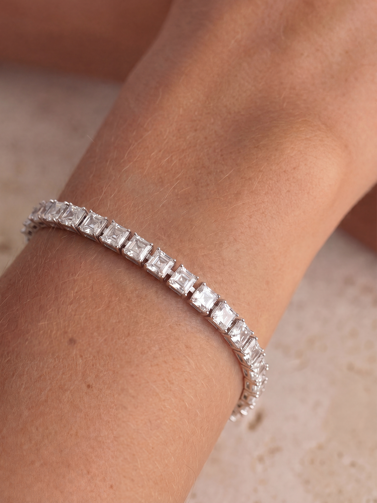Princess Cut Tennis Bracelet