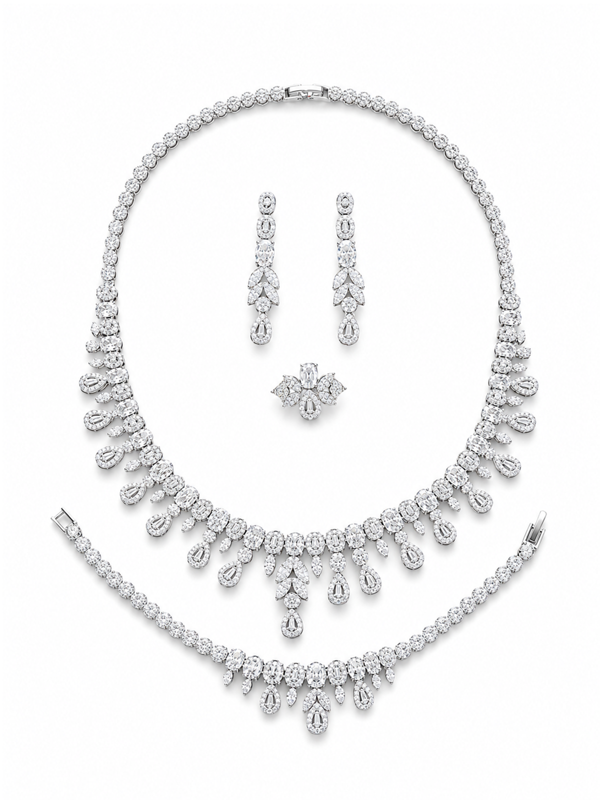 Aurelia Necklace Bracelet Earrings Ring Set