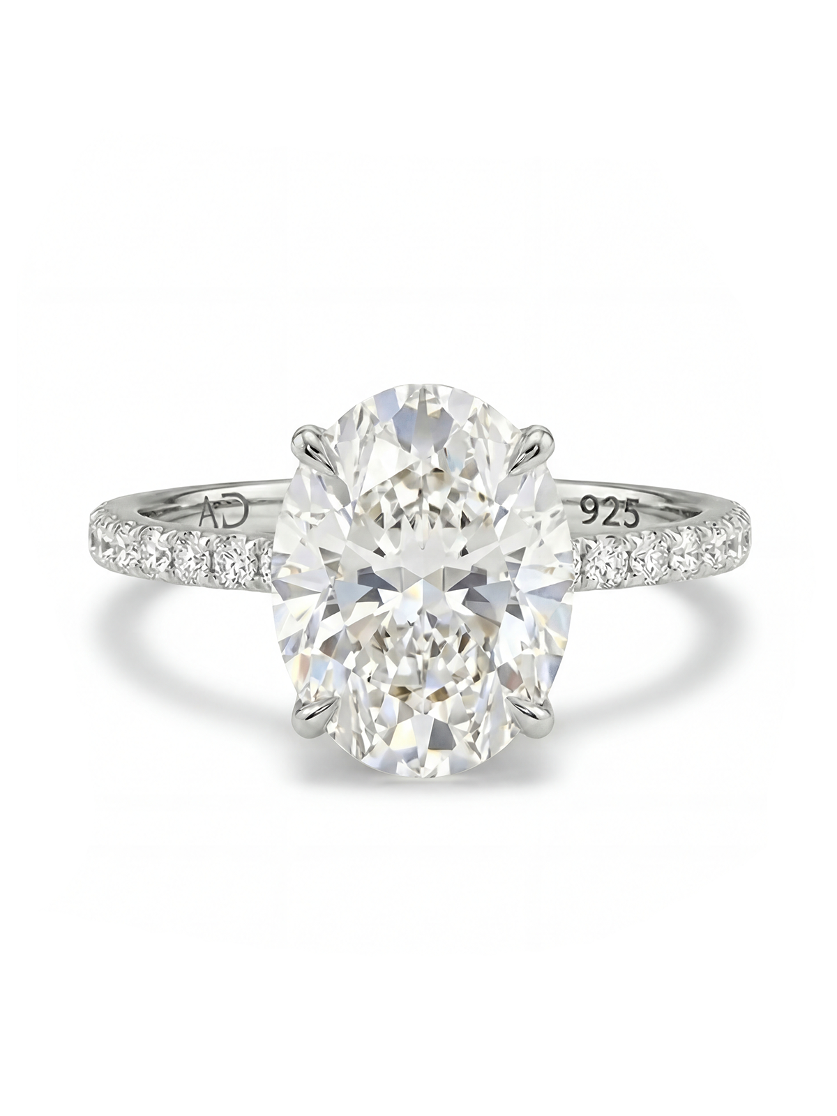 2.3CT | Oval Cut Eternity Ring