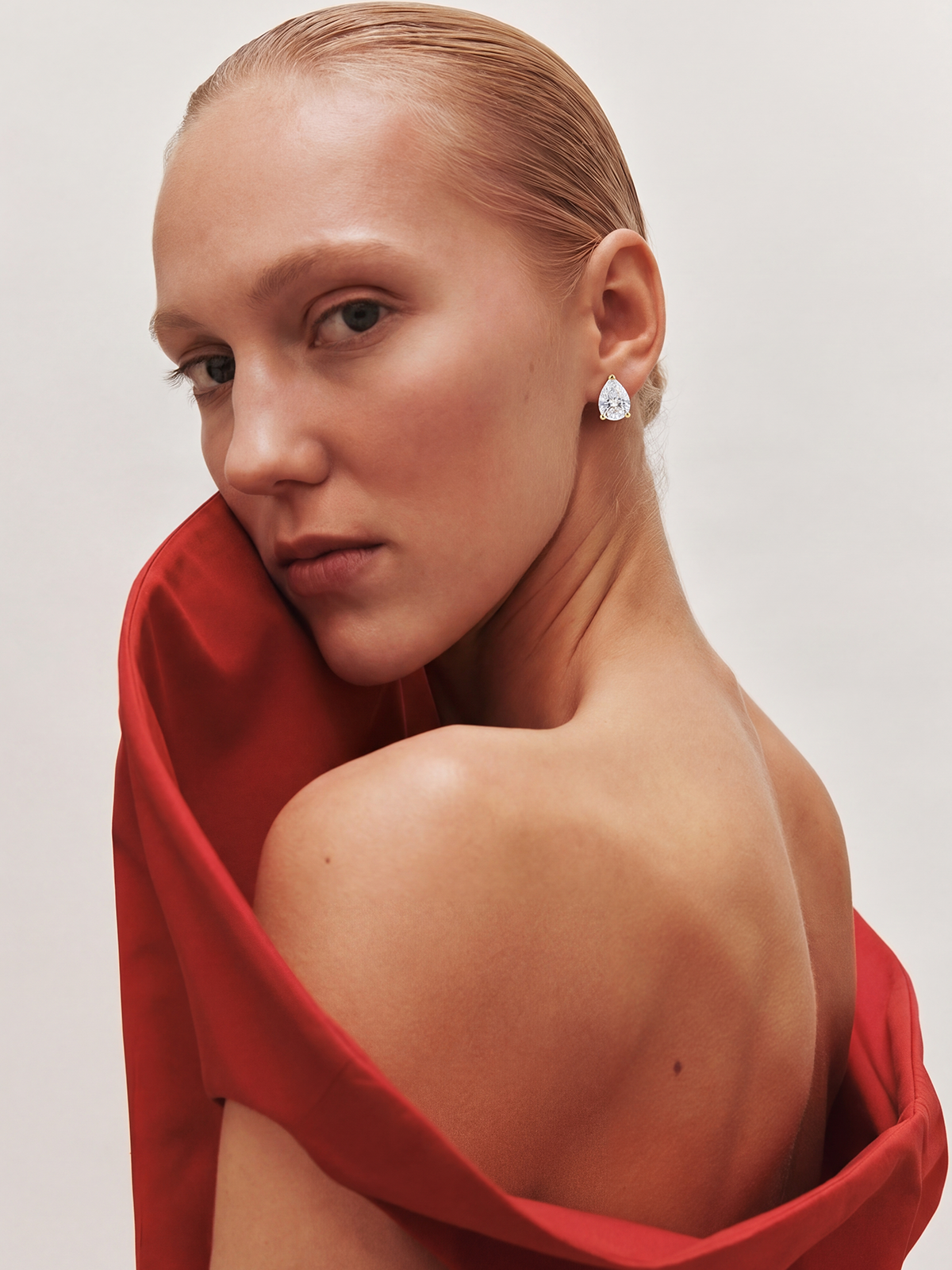 Pear Solitaire Earrings
