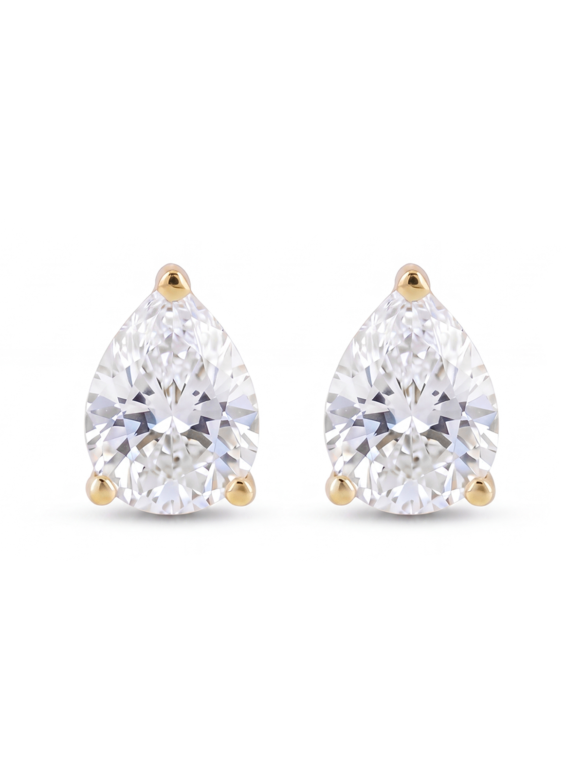 Pear Solitaire Earrings