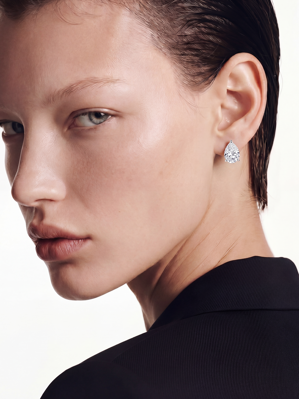 Pear Solitaire Earrings