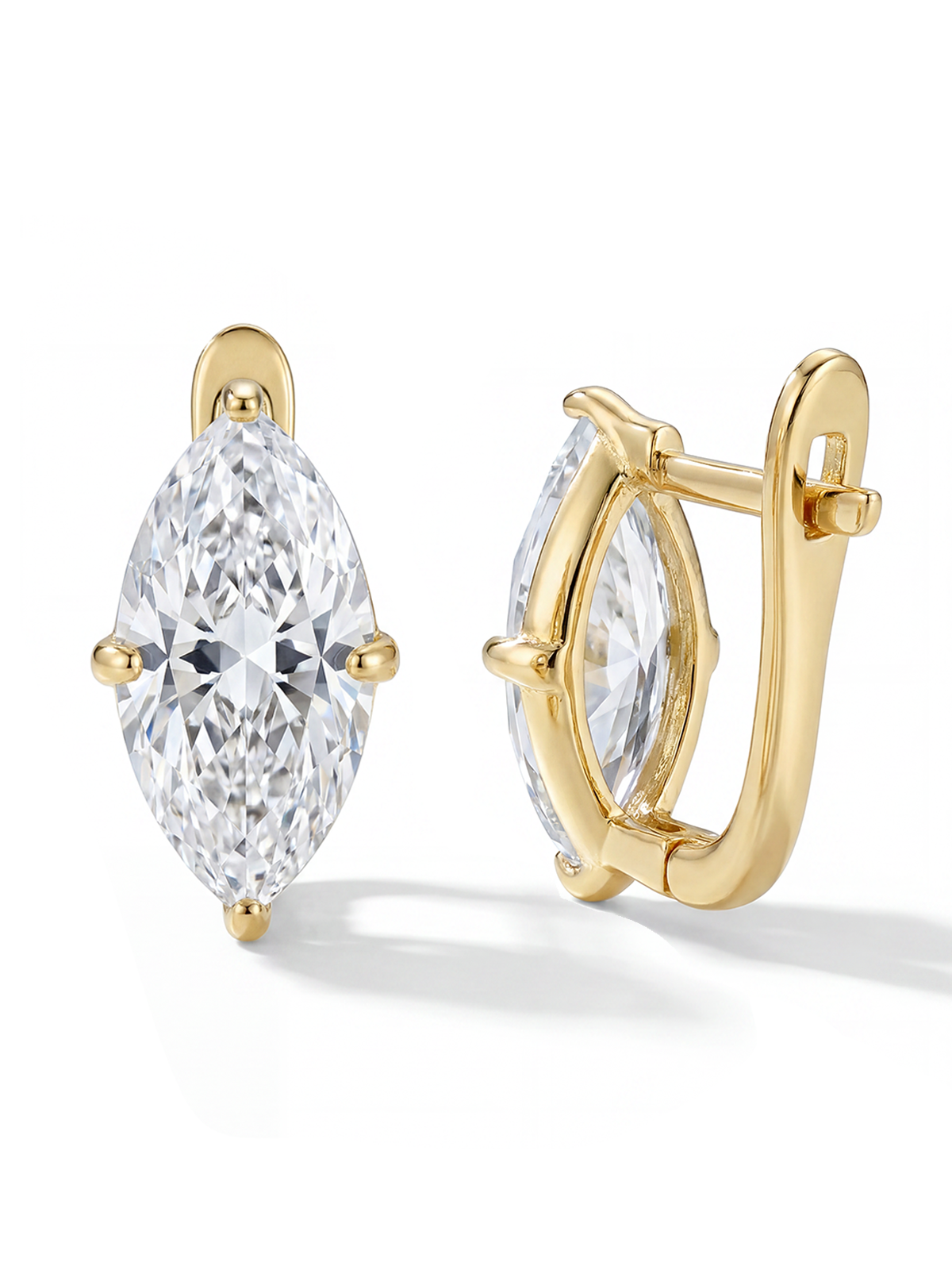 Marquise Solitaire Earrings