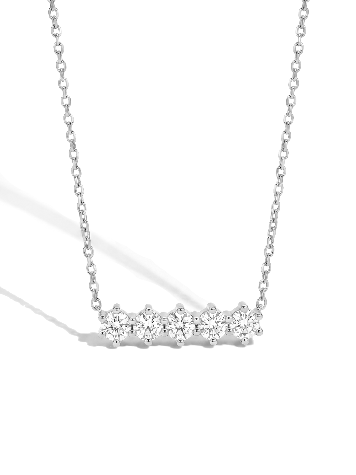 0.50CT Five Stone Necklace