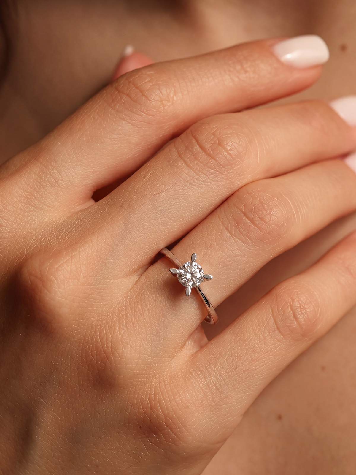 Badem Prong Solitaire Ring