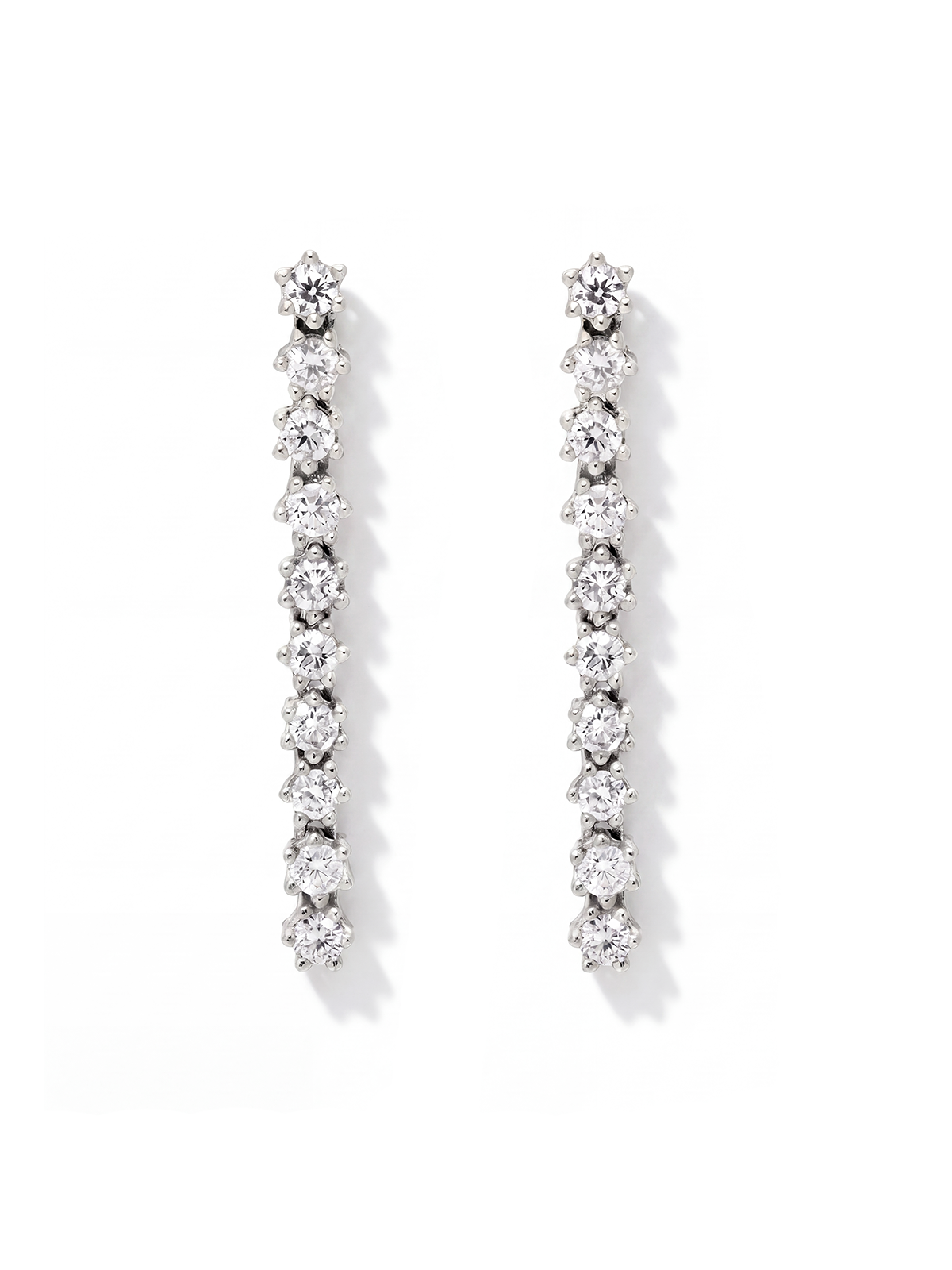 6 Prong Tennis Earrings