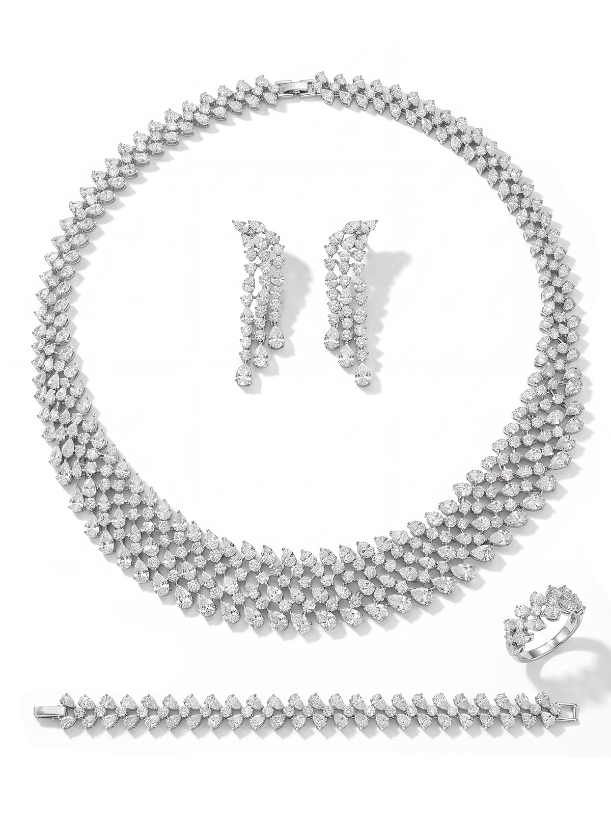 Venezia Necklace Bracelet Earrings Ring Set