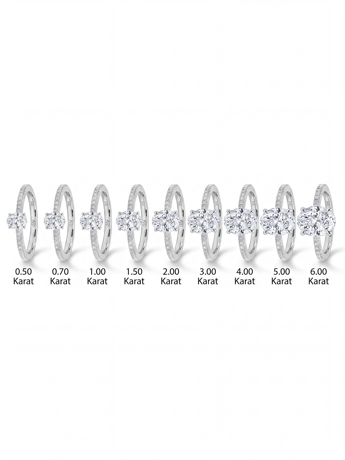 Oval Cut Style Stone-Set Solitaire Ring