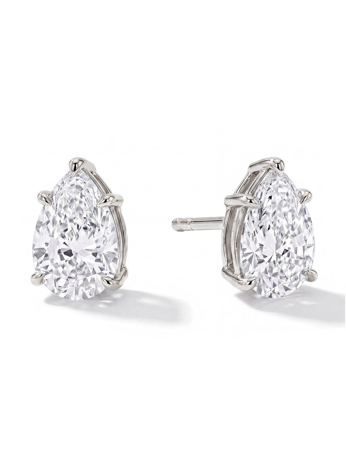 Pear Cut Solitaire Earrings