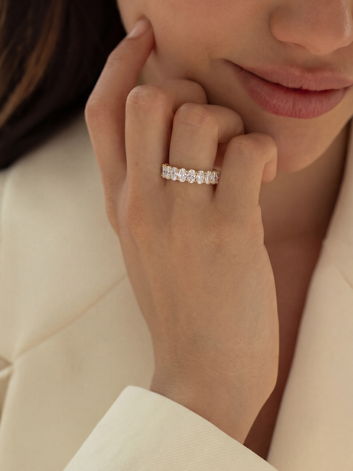 Oval Eternity Ring