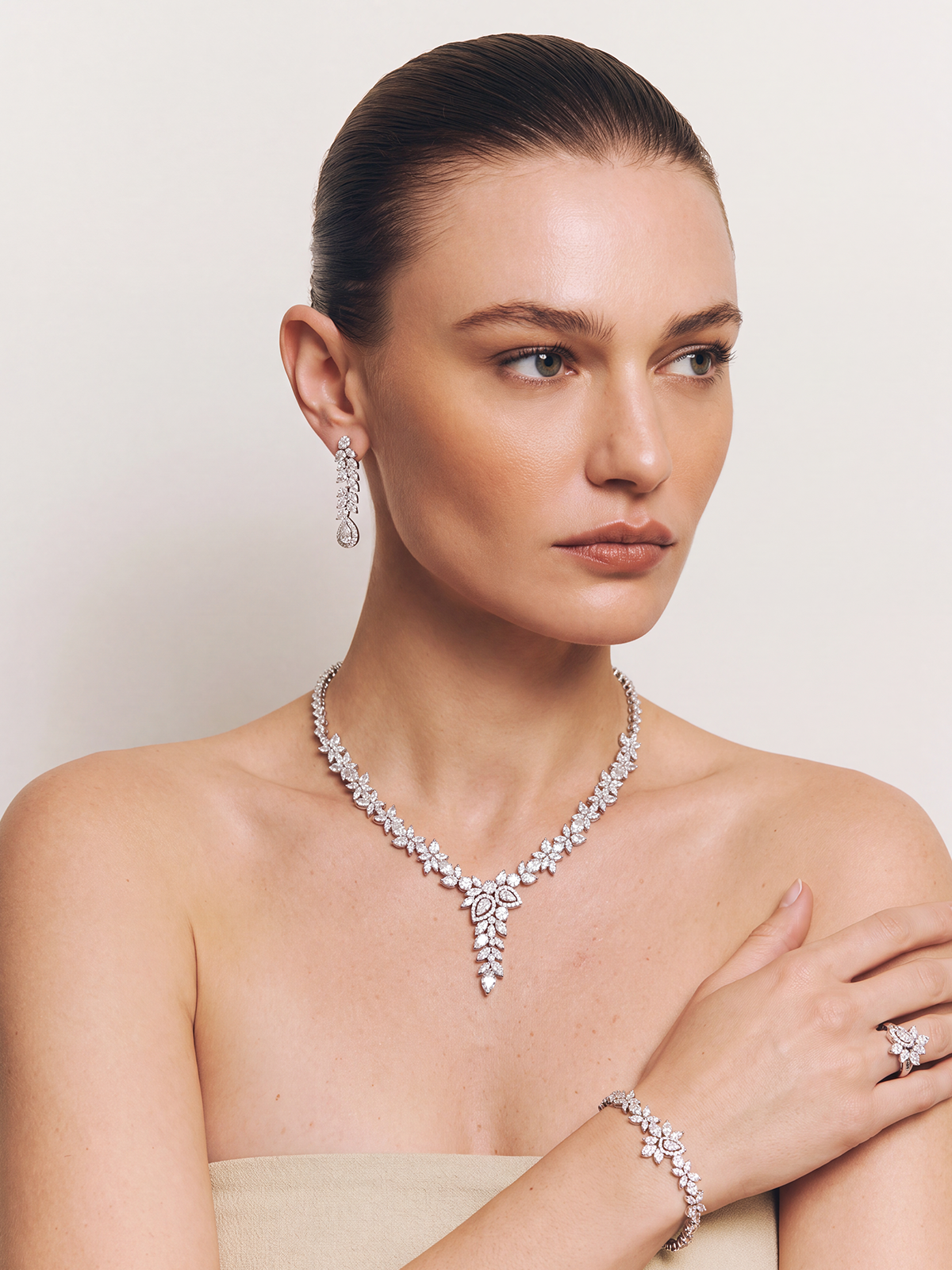 Capri Necklace Bracelet Earrings Ring Set