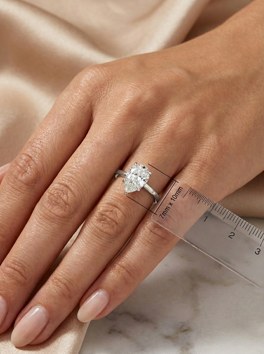2.0CT | Pear Cut Ring